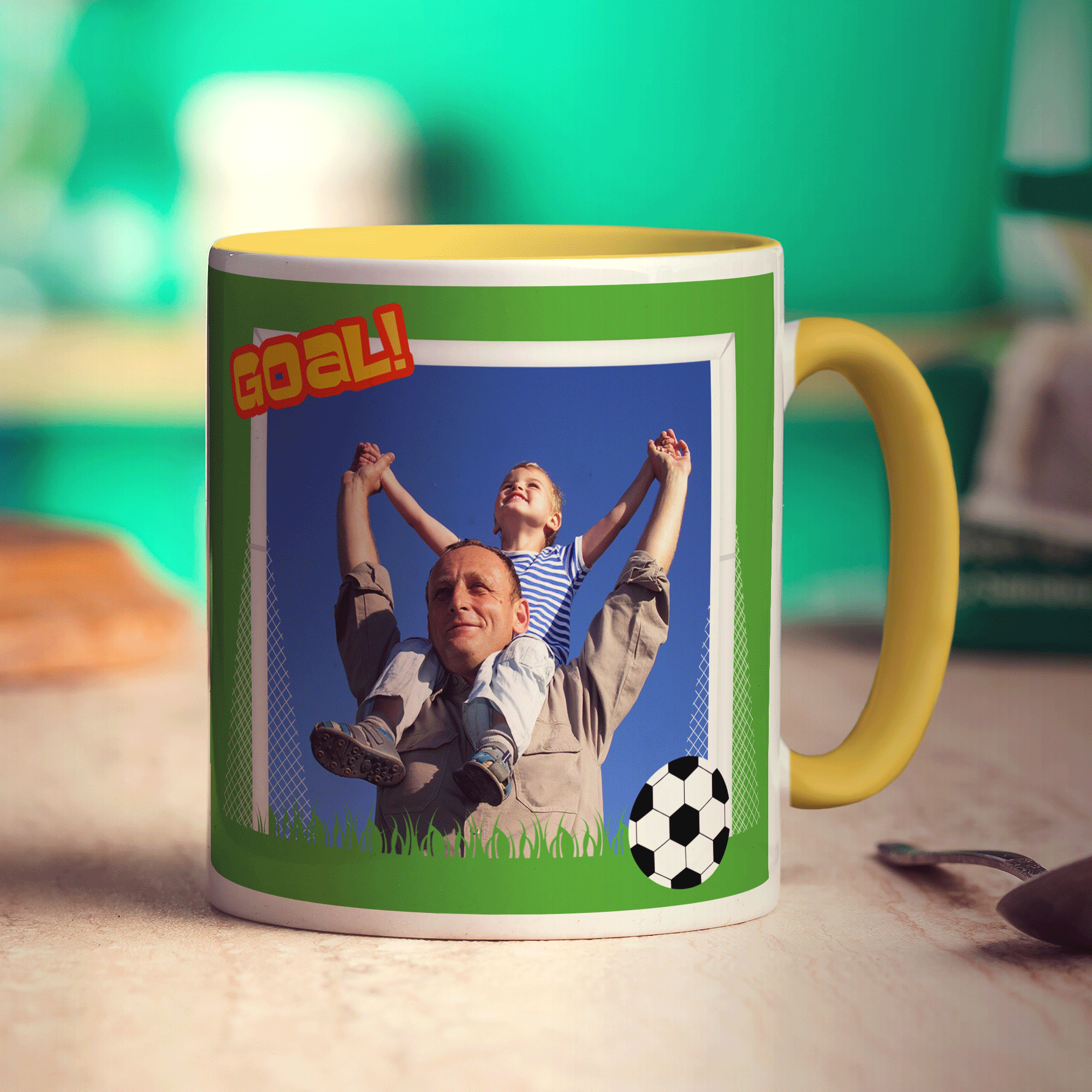 Football Themed Photo Mug