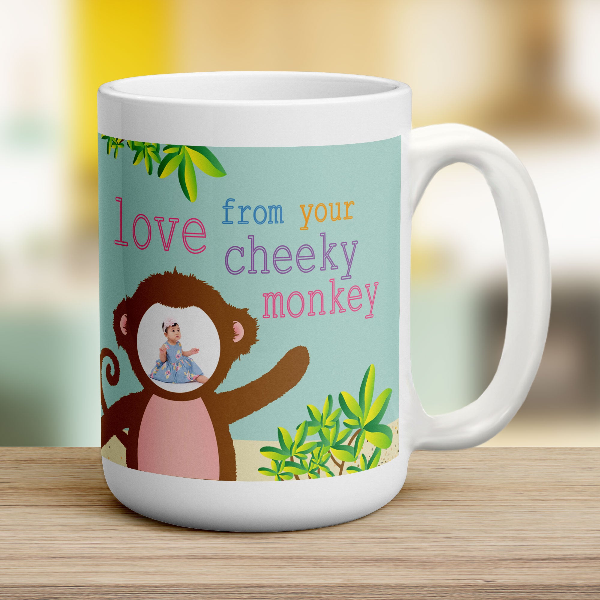 Cheeky Monkey Photo Mug