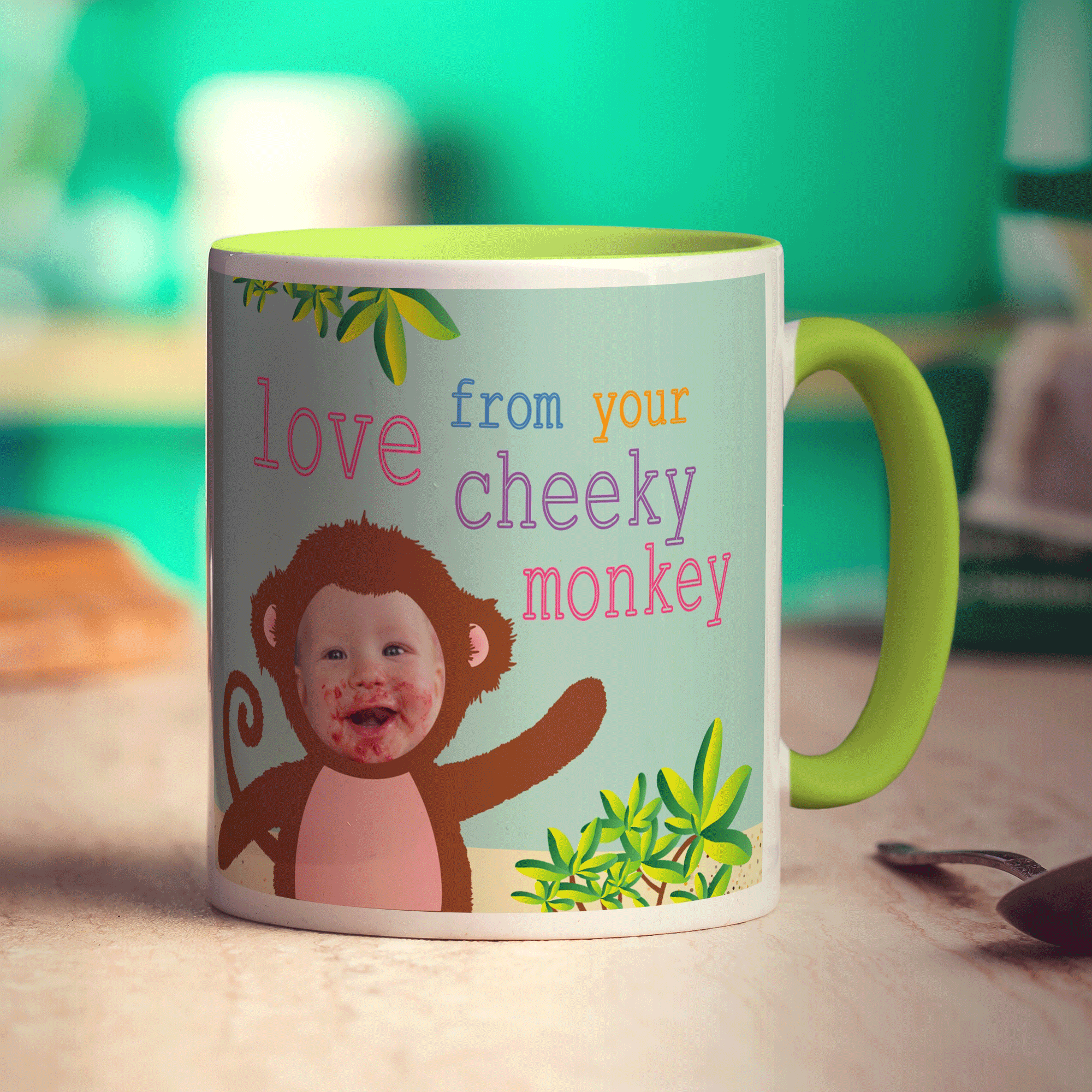 Cheeky Monkey Photo Mug