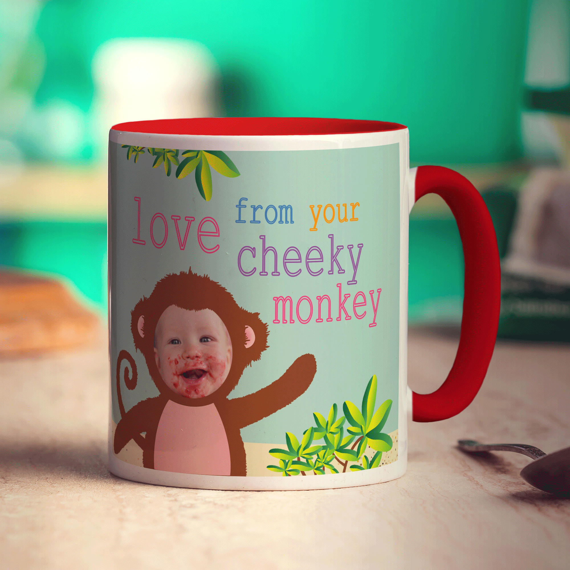 Cheeky Monkey Photo Mug