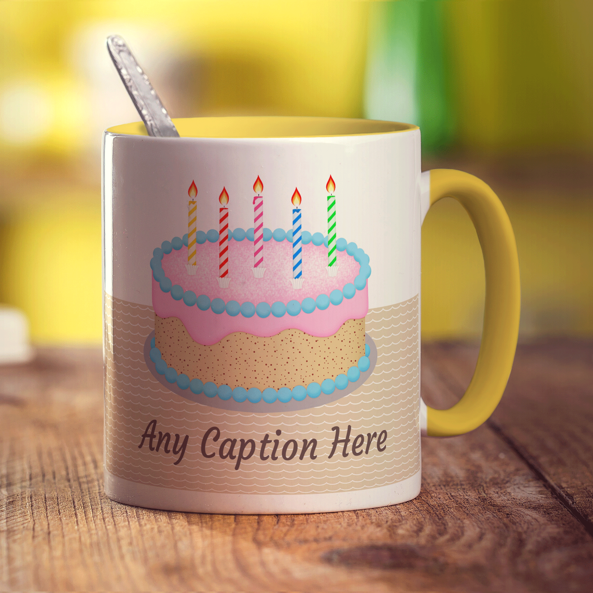 Birthday Cake Message Mug