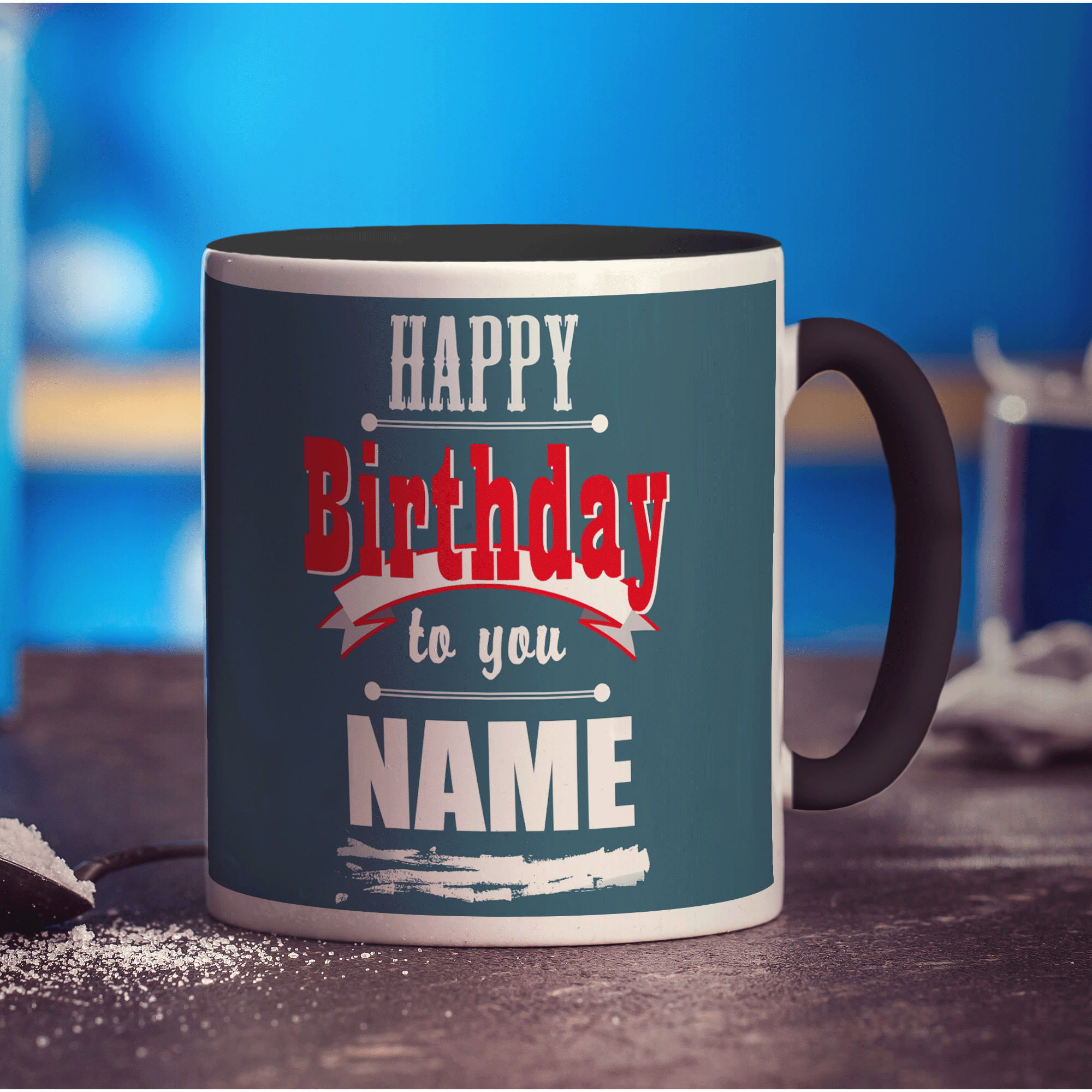 Playbill Birthday Message Mug