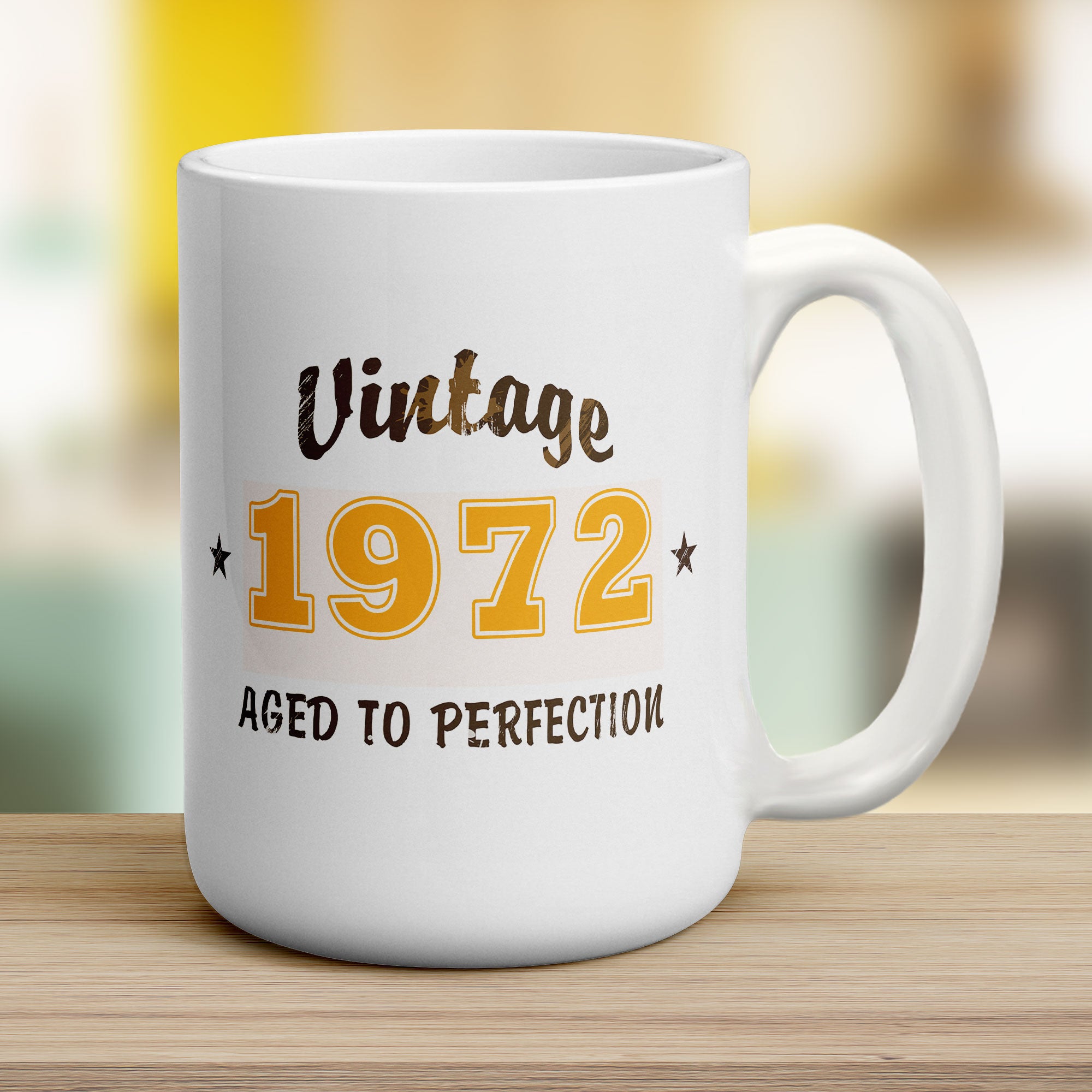 Vintage Year Custom Mug - Jumbo 440ml (15oz) / White