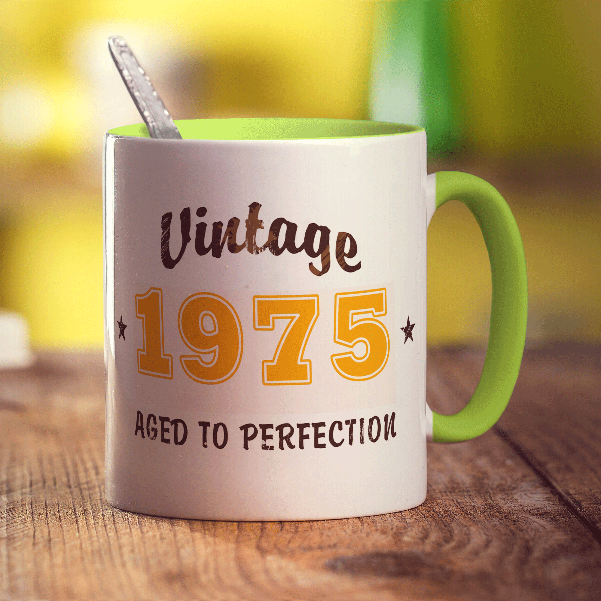 Vintage Year Custom Mug - Standard 330ml (11oz) / Green