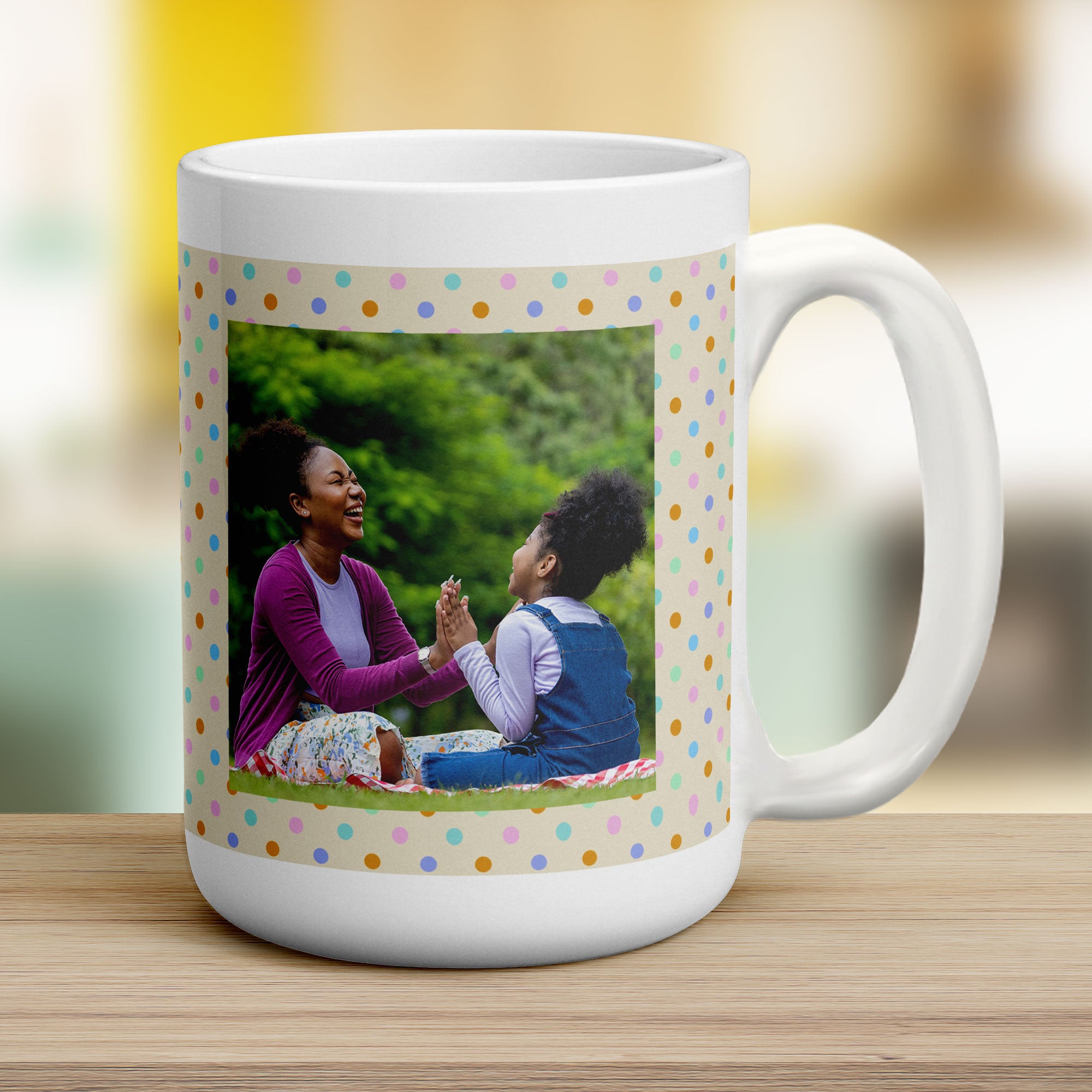 Spotty Double Sided Photo Mug