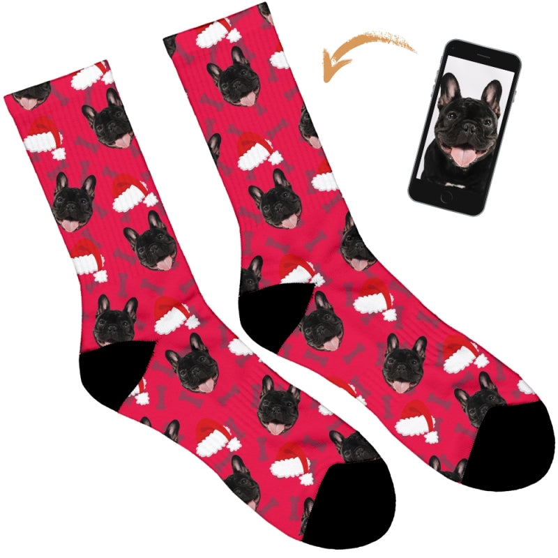 Your Dog on Christmas Socks