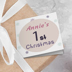 1st Christmas Pink Gift Tags Addon