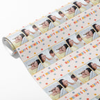 2 Photo Flower Mother's Day Wrapping Paper