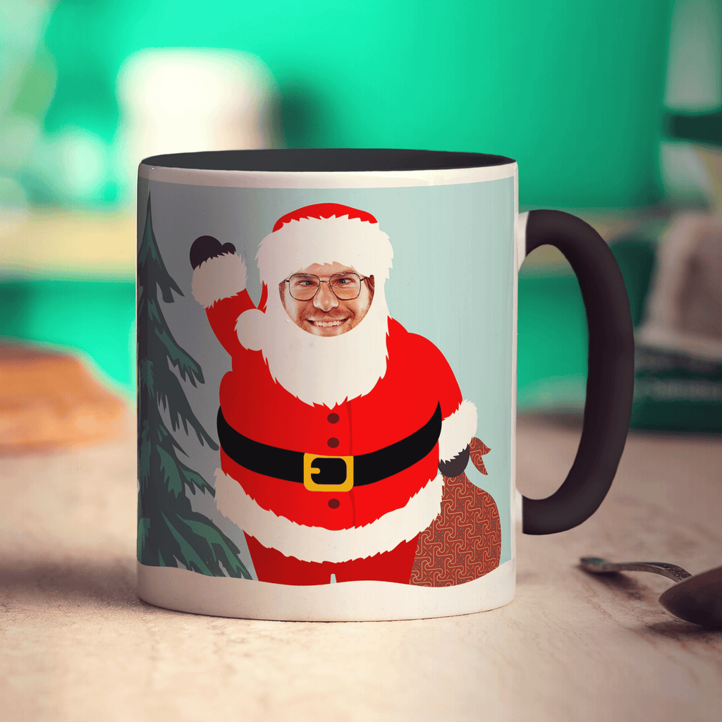 Secret Santa Gift Photo Mug - Standard 330ml (11oz) / Black