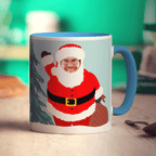 Secret Santa Gift Photo Mug - Standard 330ml (11oz) / Blue