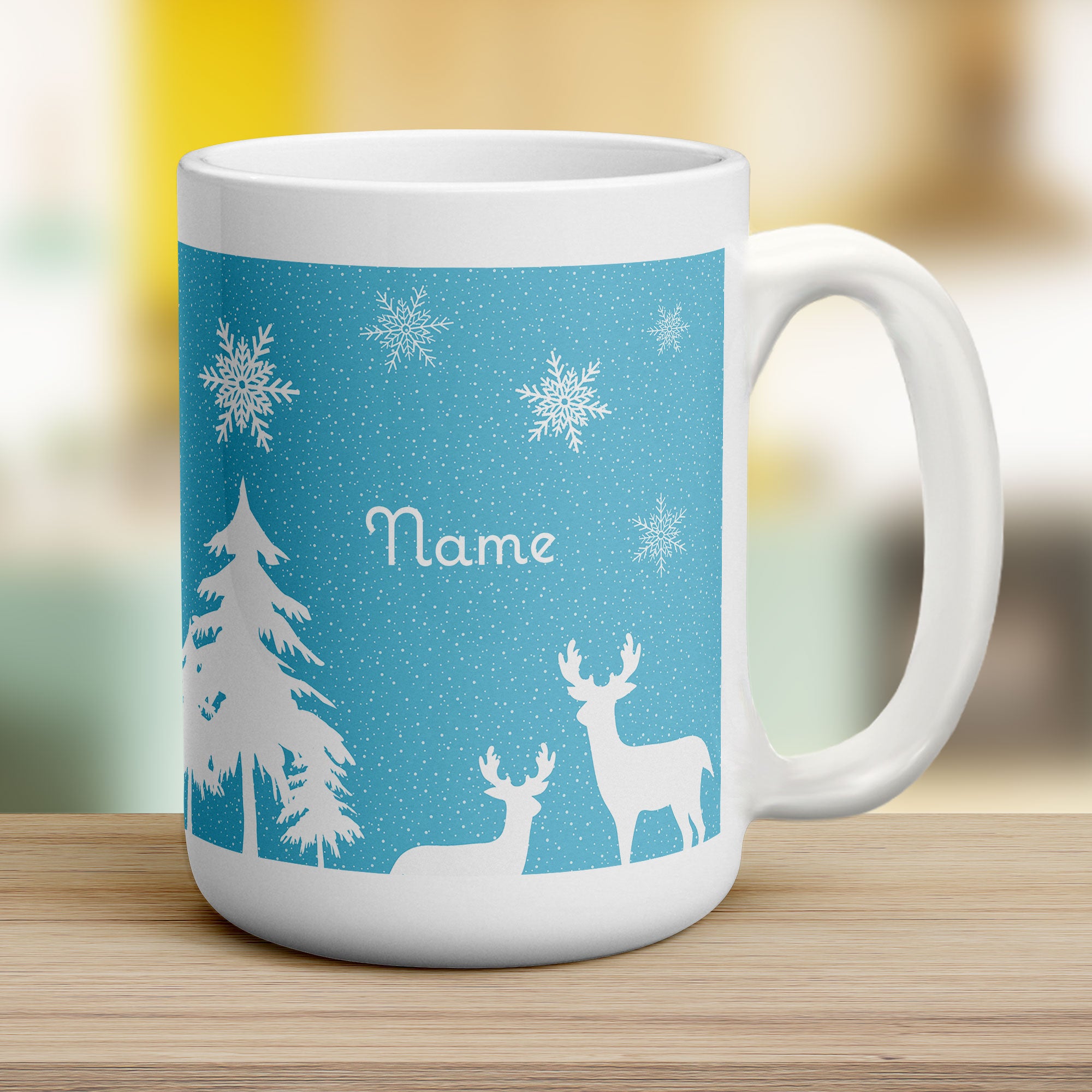 Winter Scene Name Mug