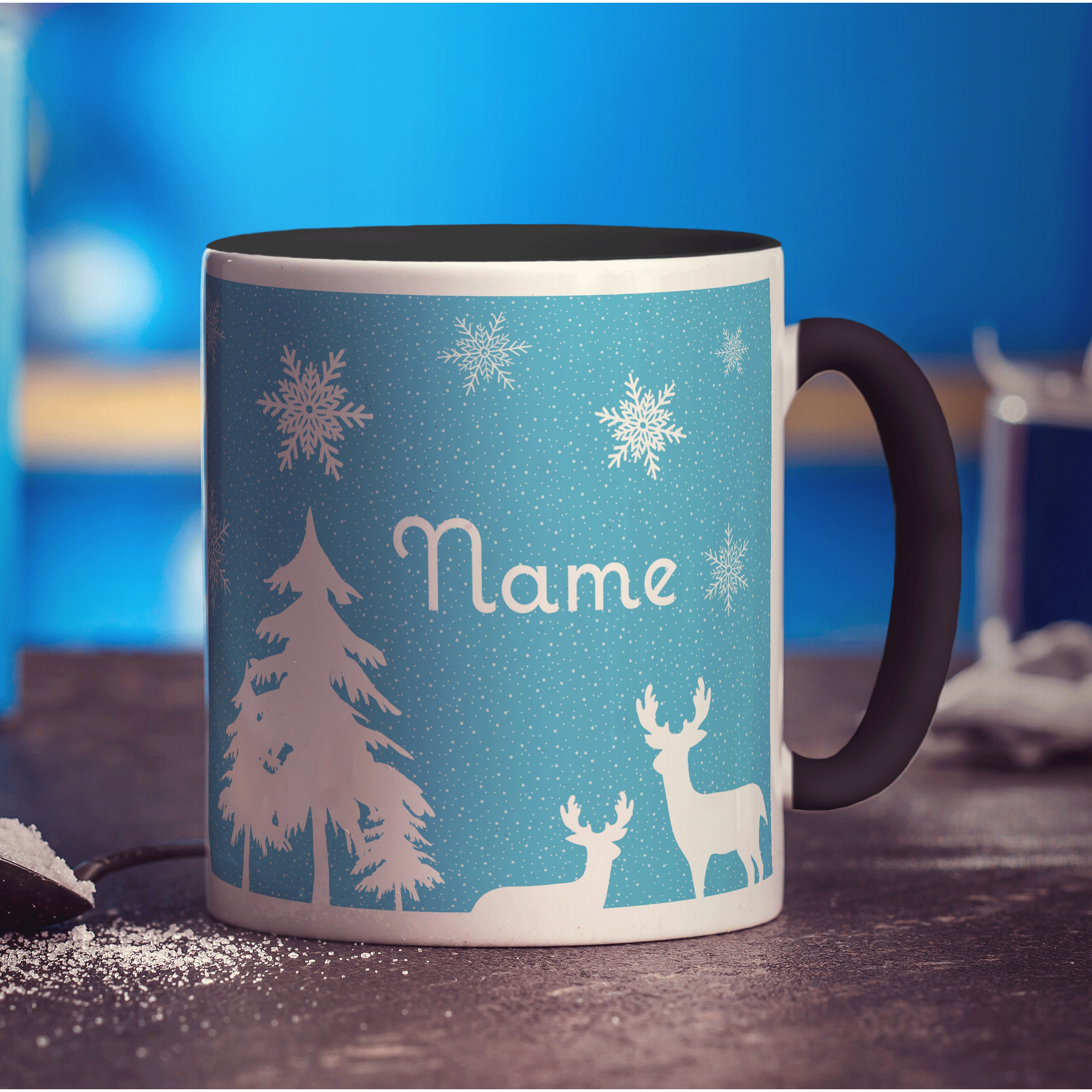 Winter Scene Name Mug
