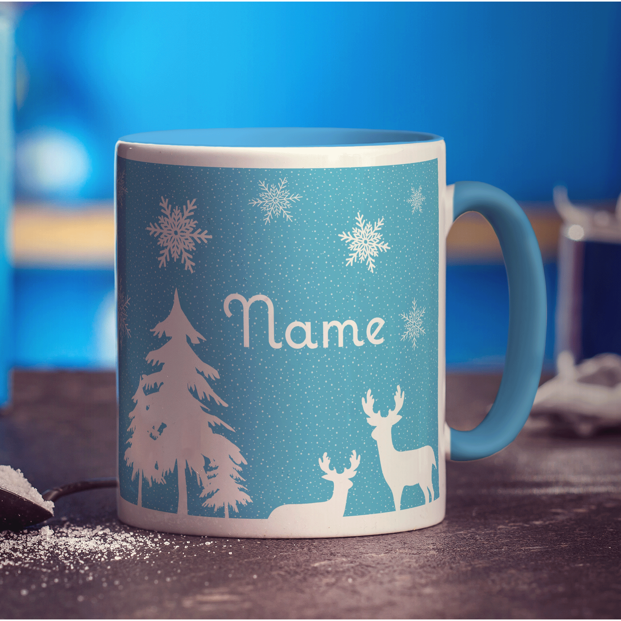 Winter Scene Name Mug