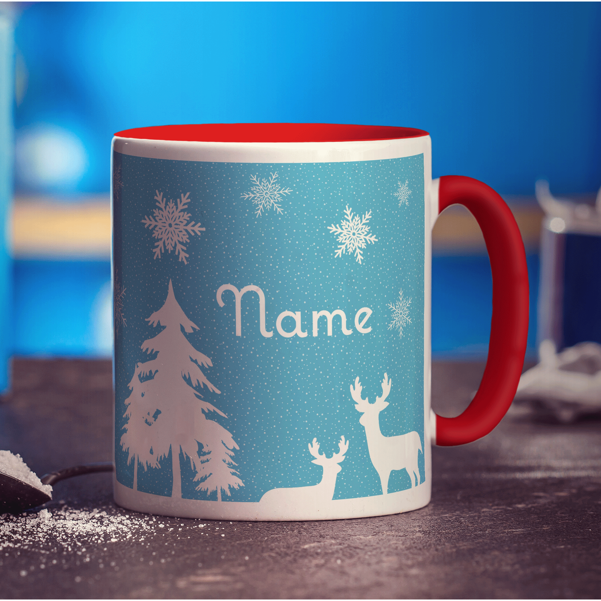 Winter Scene Name Mug