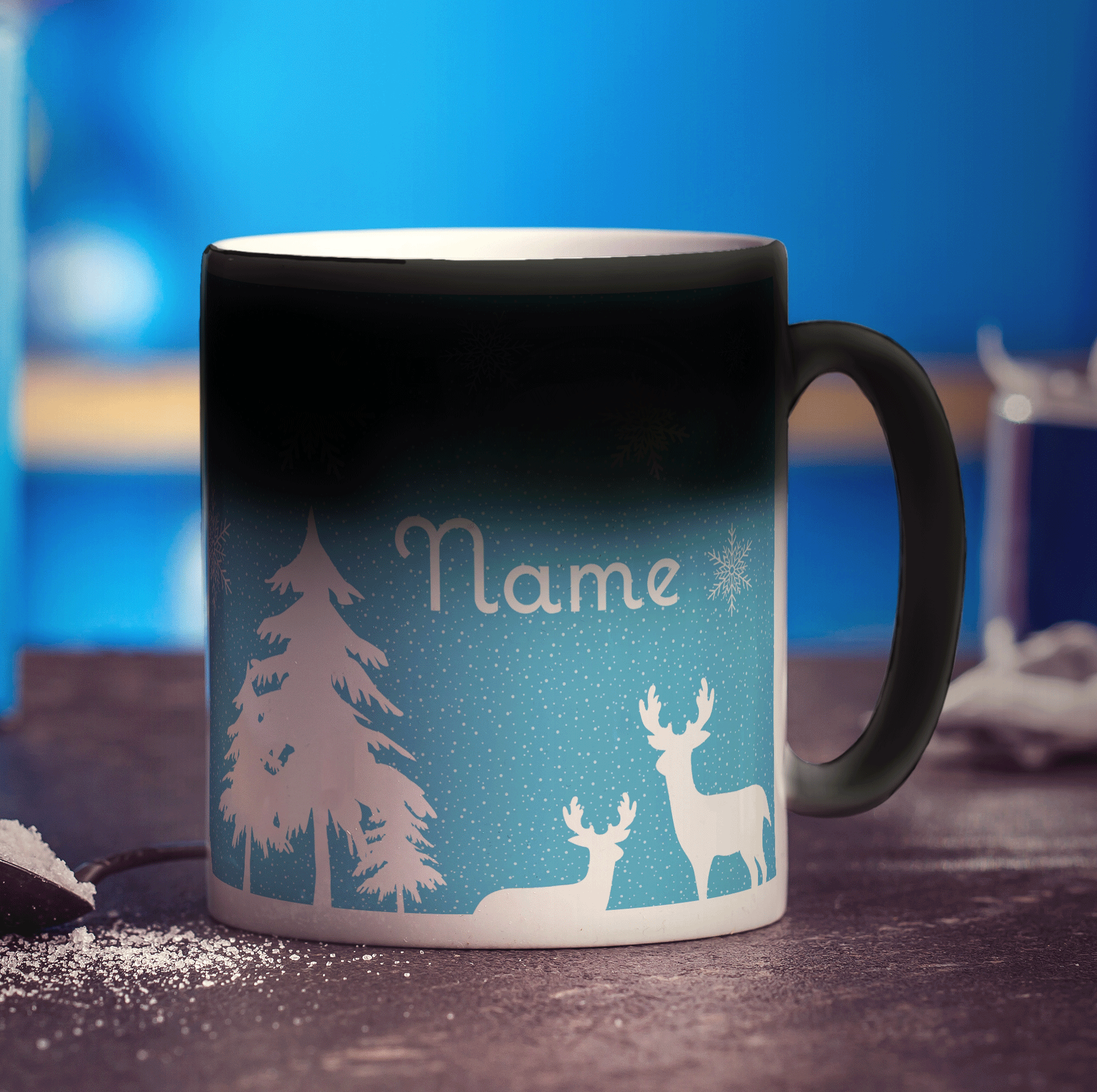 Winter Scene Name Mug