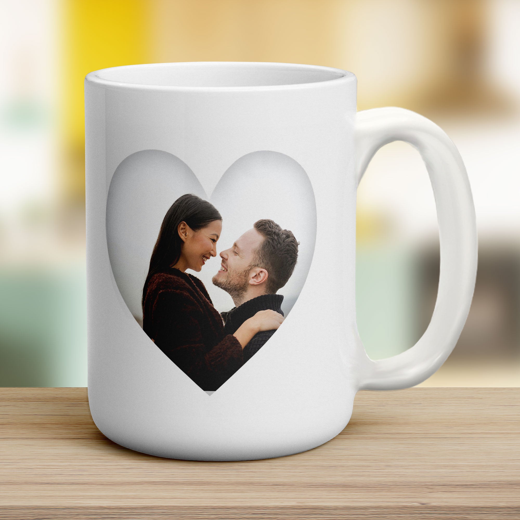 Heart Shaped Photo Mug
