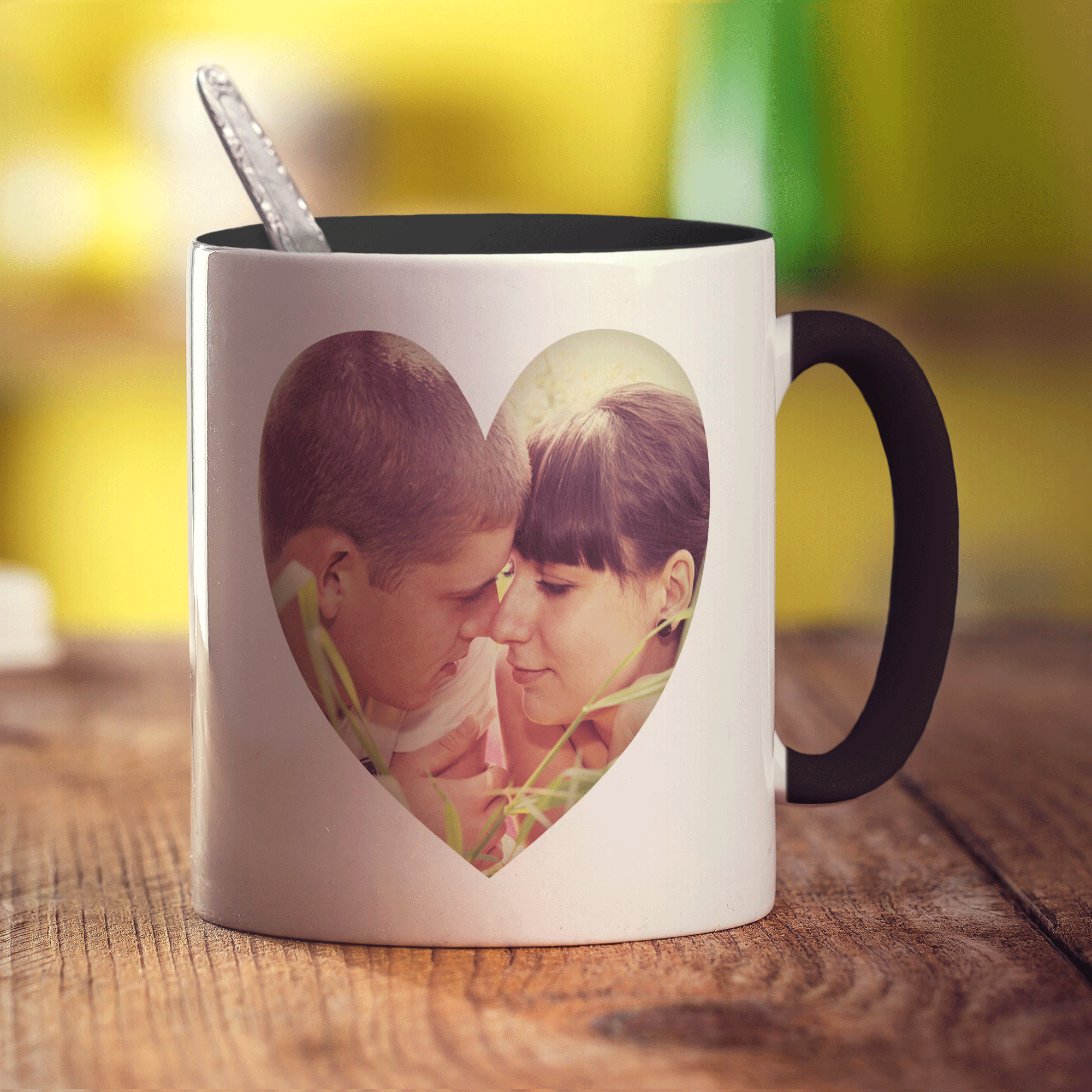 Heart Shaped Photo Mug