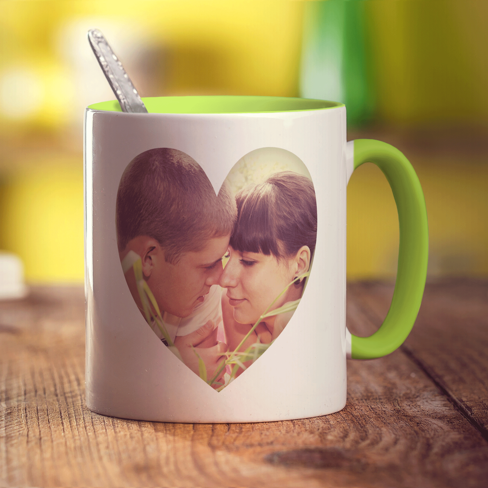 Heart Shaped Photo Mug