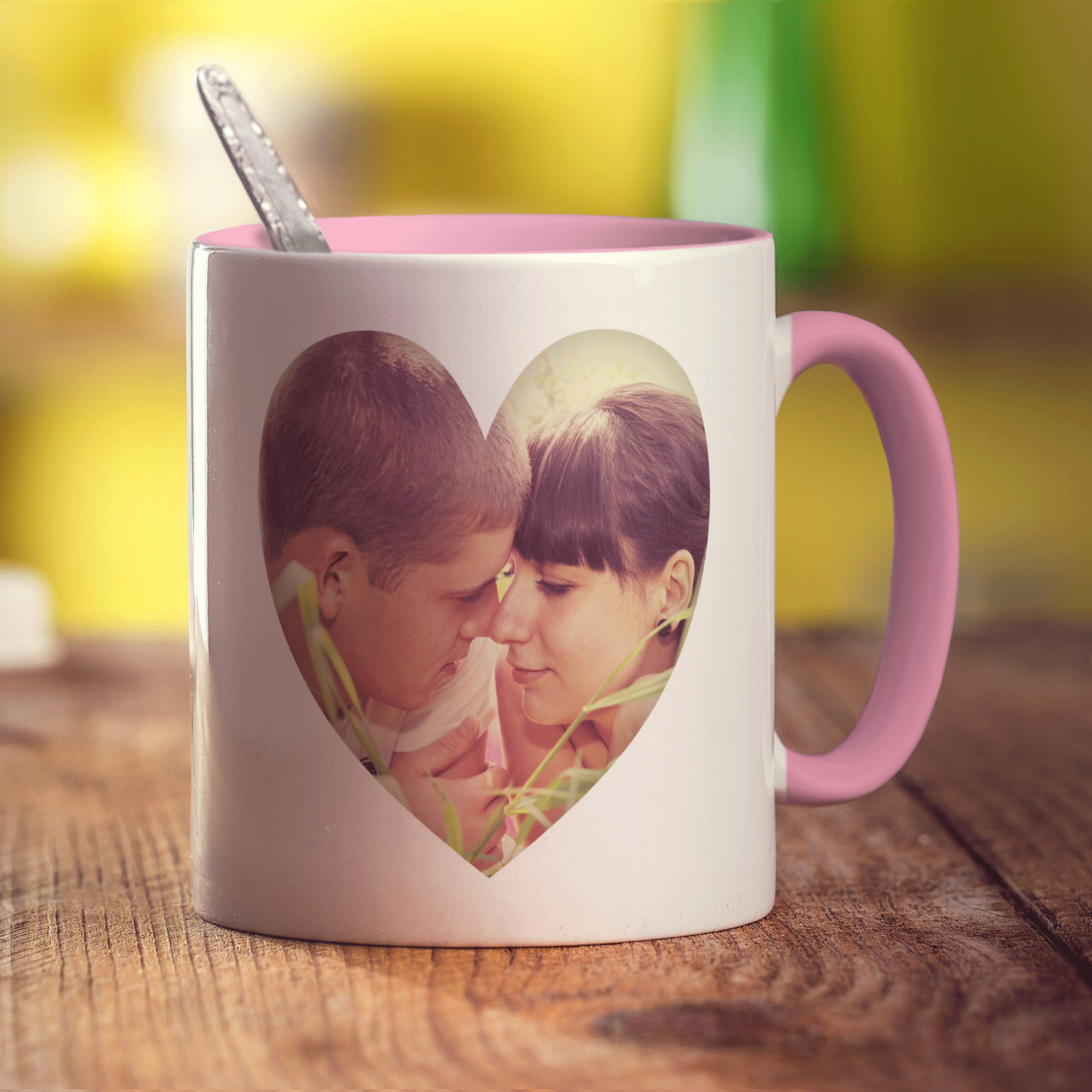 Heart Shaped Photo Mug