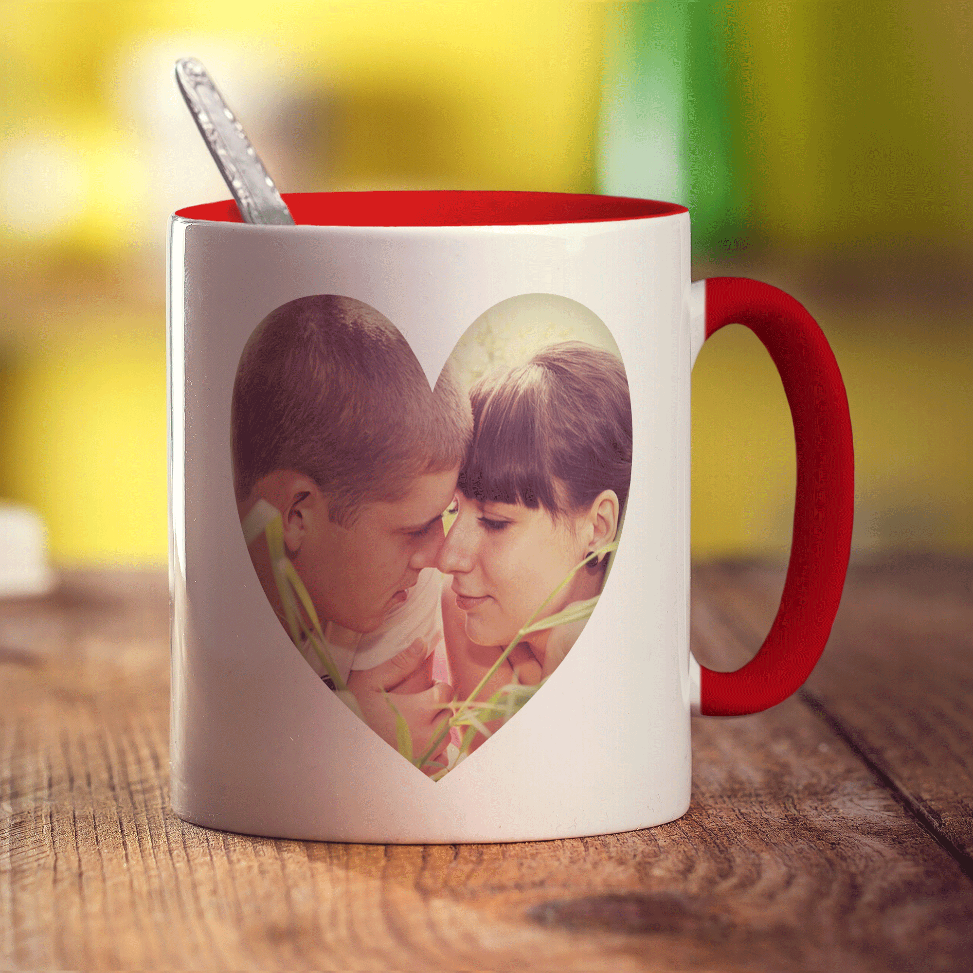 Heart Shaped Photo Mug