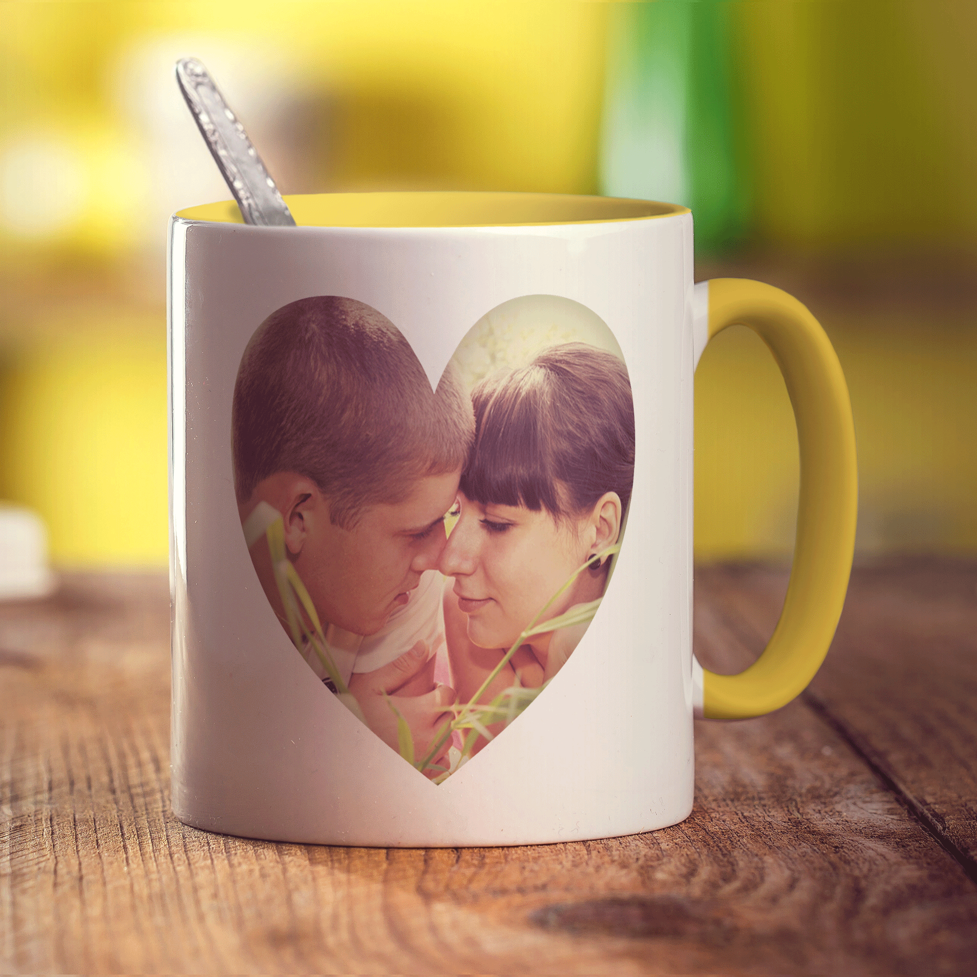 Heart Shaped Photo Mug