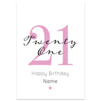 21st Milestone Birthday Card