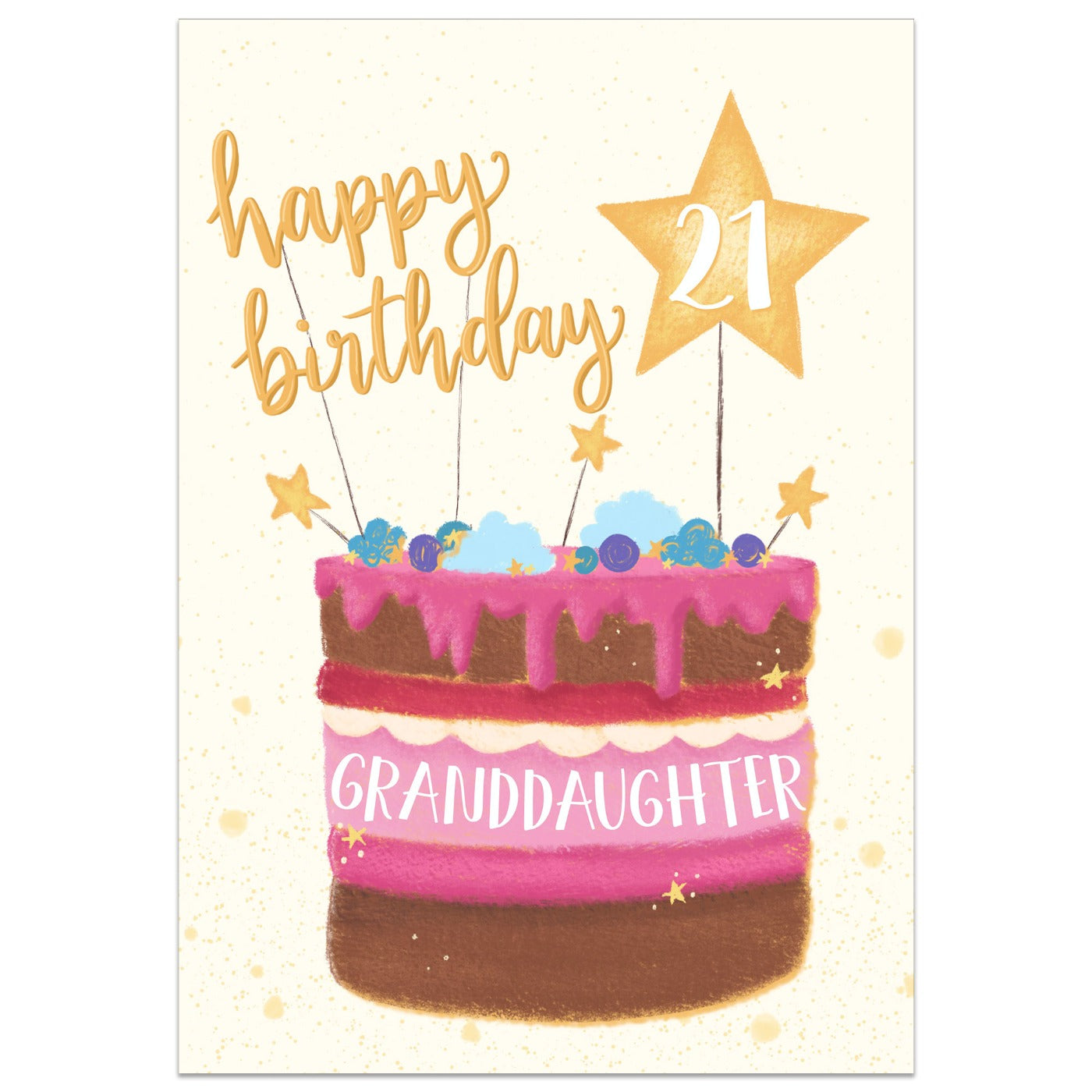 Happy 21st Birthday Granddaughter Card