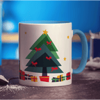 All I Want' Christmas Name Mug - Standard 330ml (11oz) / Blue