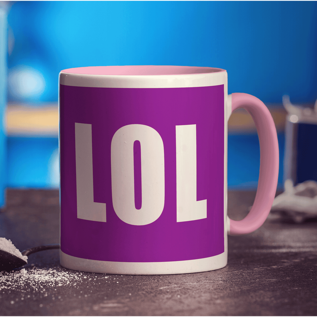 LOL Message Mug - Standard 330ml (11oz) / Pink