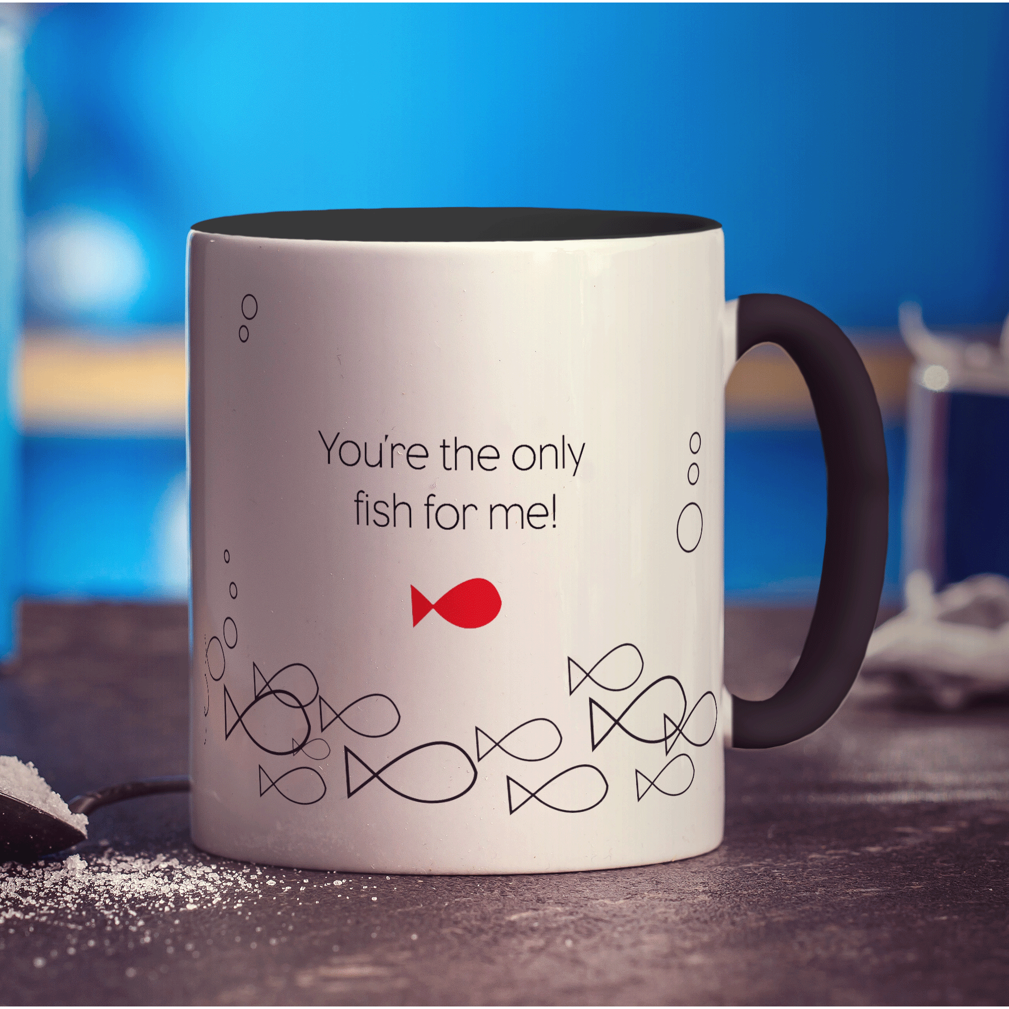 Only Fish For Me' Name Mug