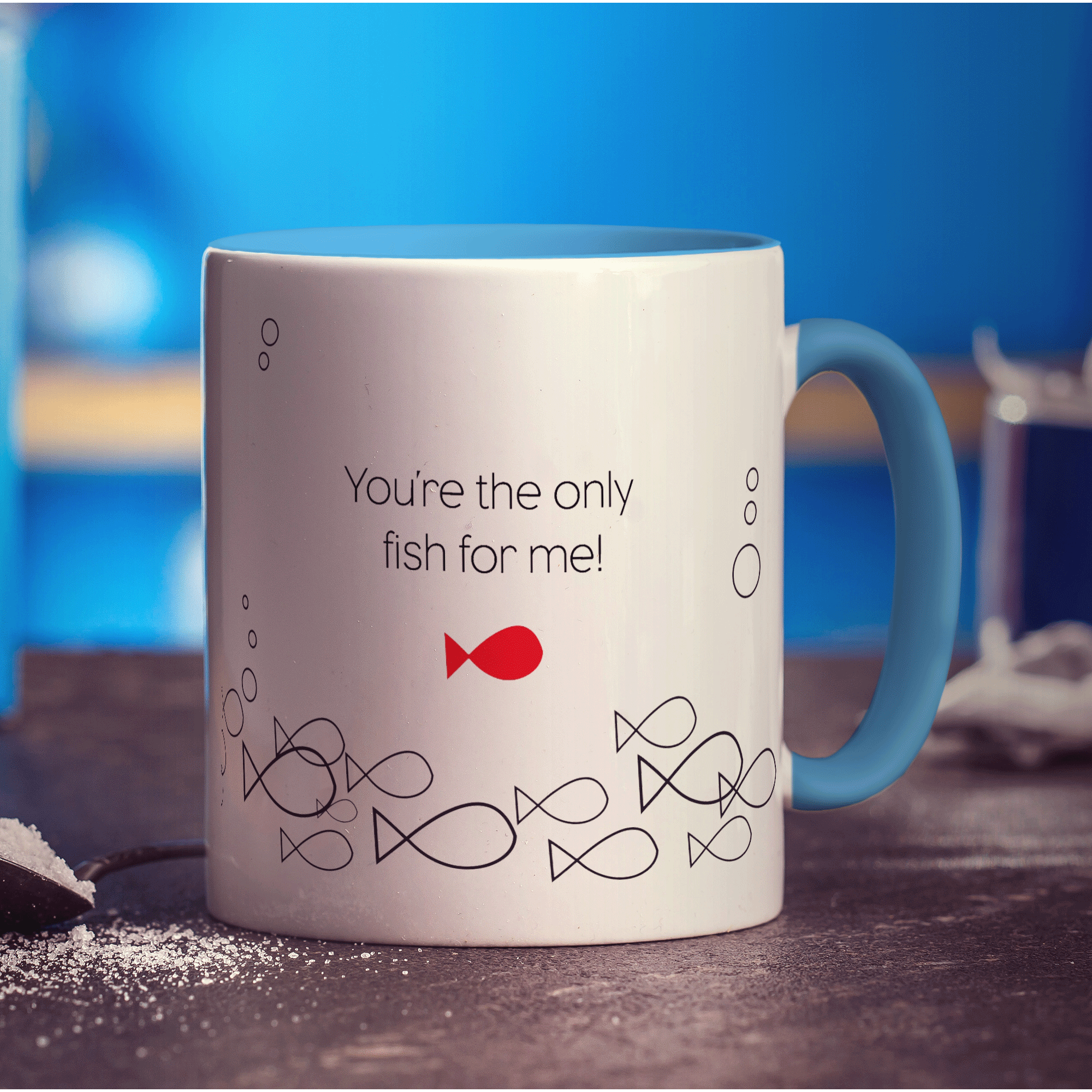 Only Fish For Me' Name Mug