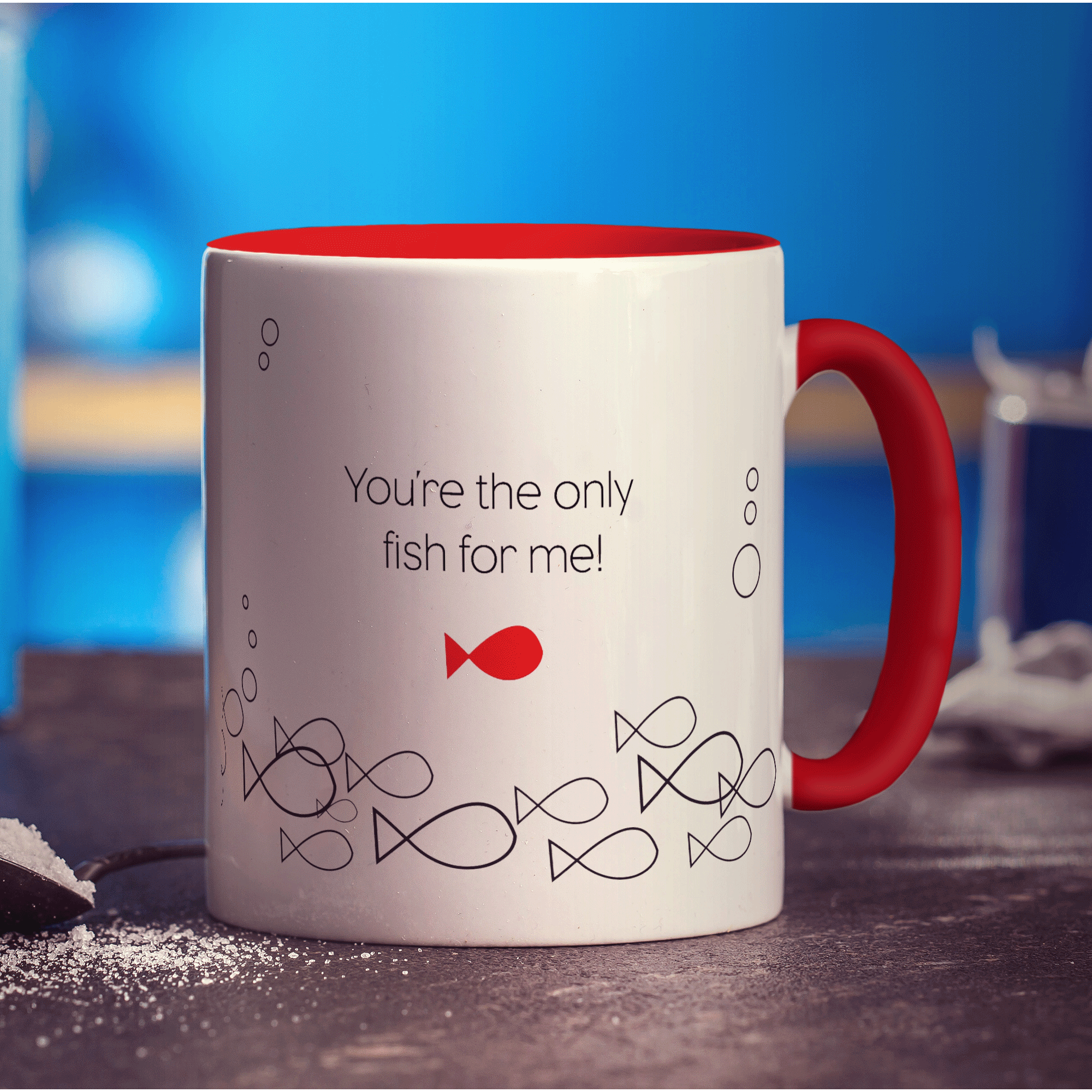 Only Fish For Me' Name Mug