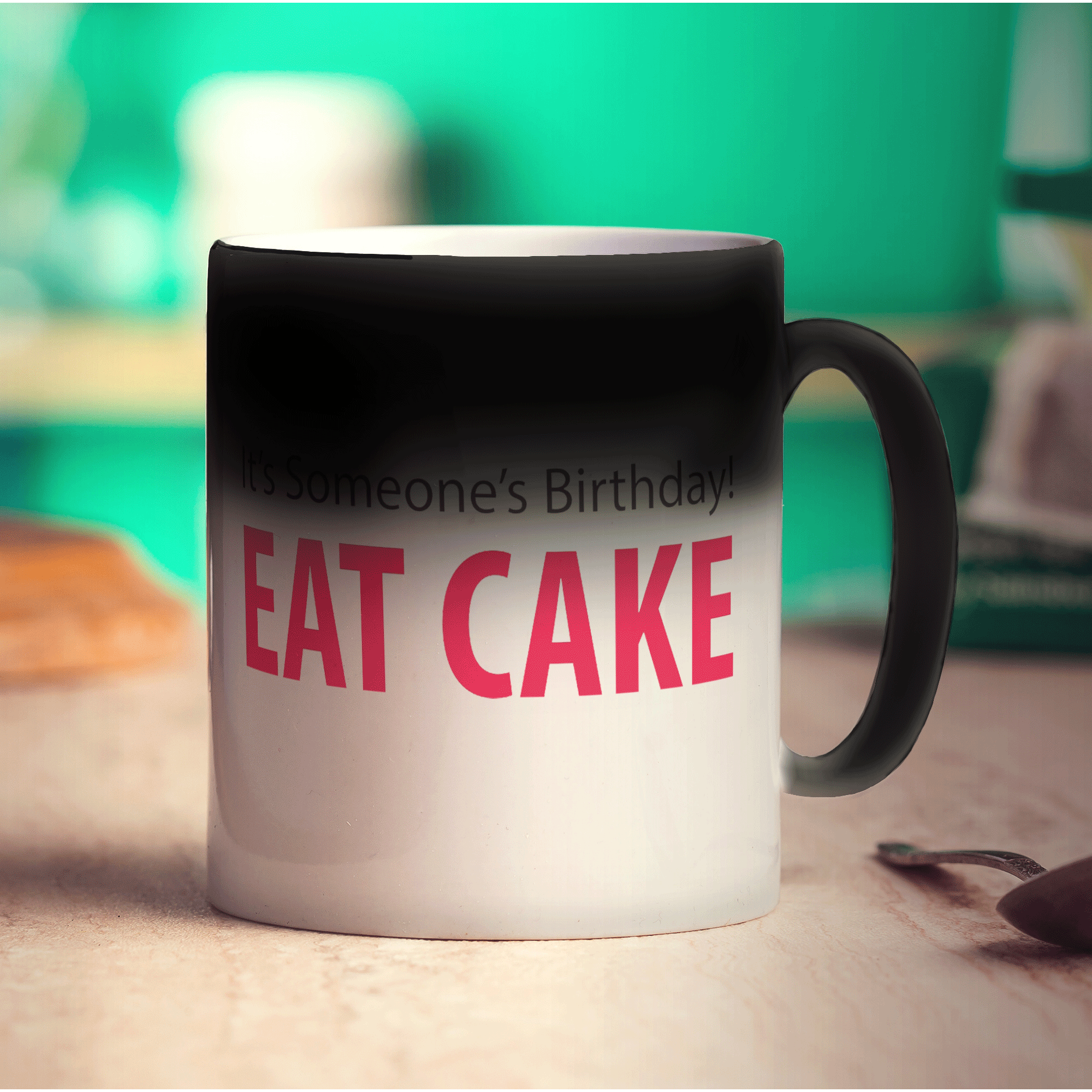 Eat Cake Message Mug