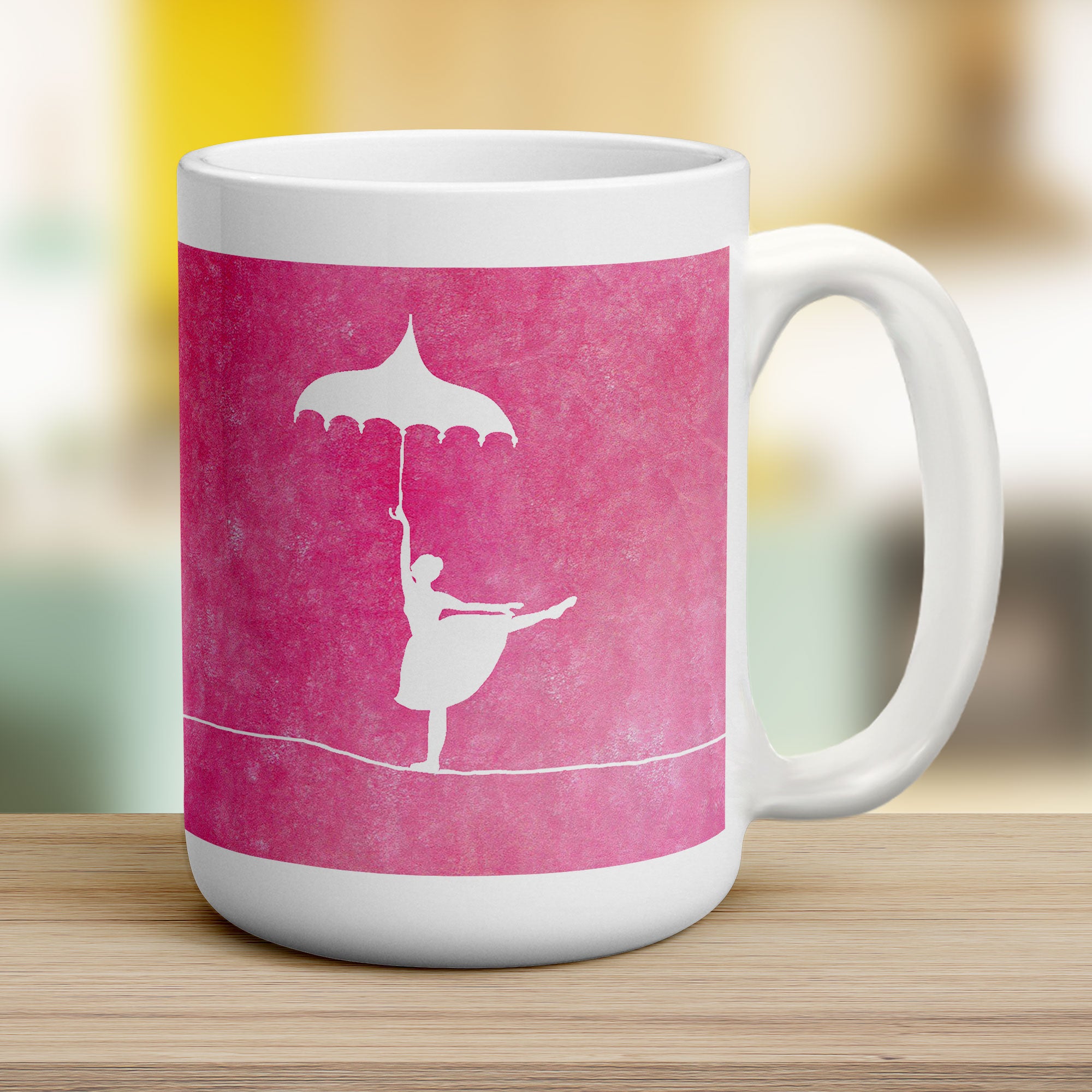 Ballerina Mug by Anna Lambert - Jumbo 440ml (15oz) / White
