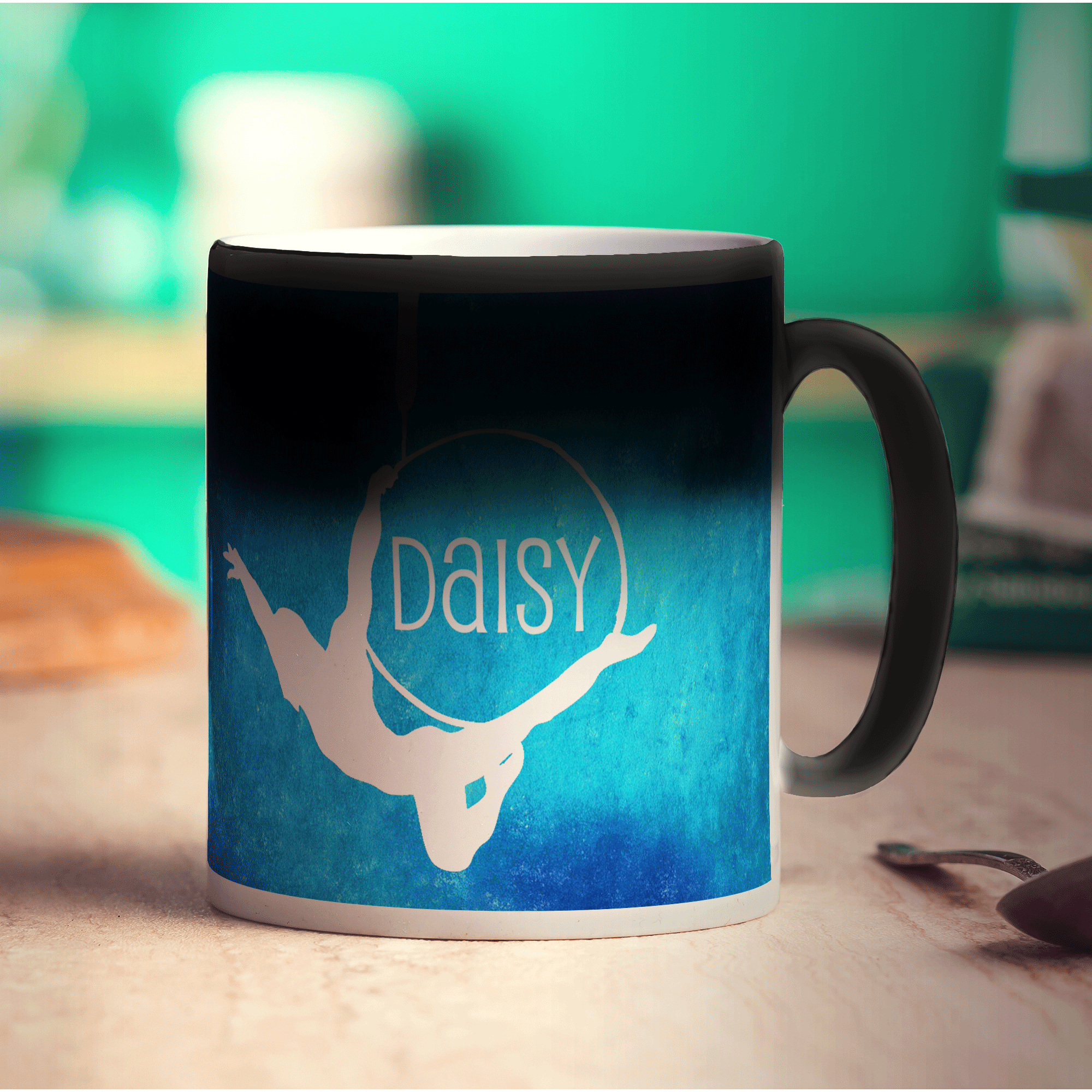 Hoop Acrobat Mug by Anna Lambert - Standard 330ml (11oz) / Magic Mug