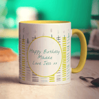 Dad's Favourite Sayings Mug - Standard 330ml (11oz) / Yellow