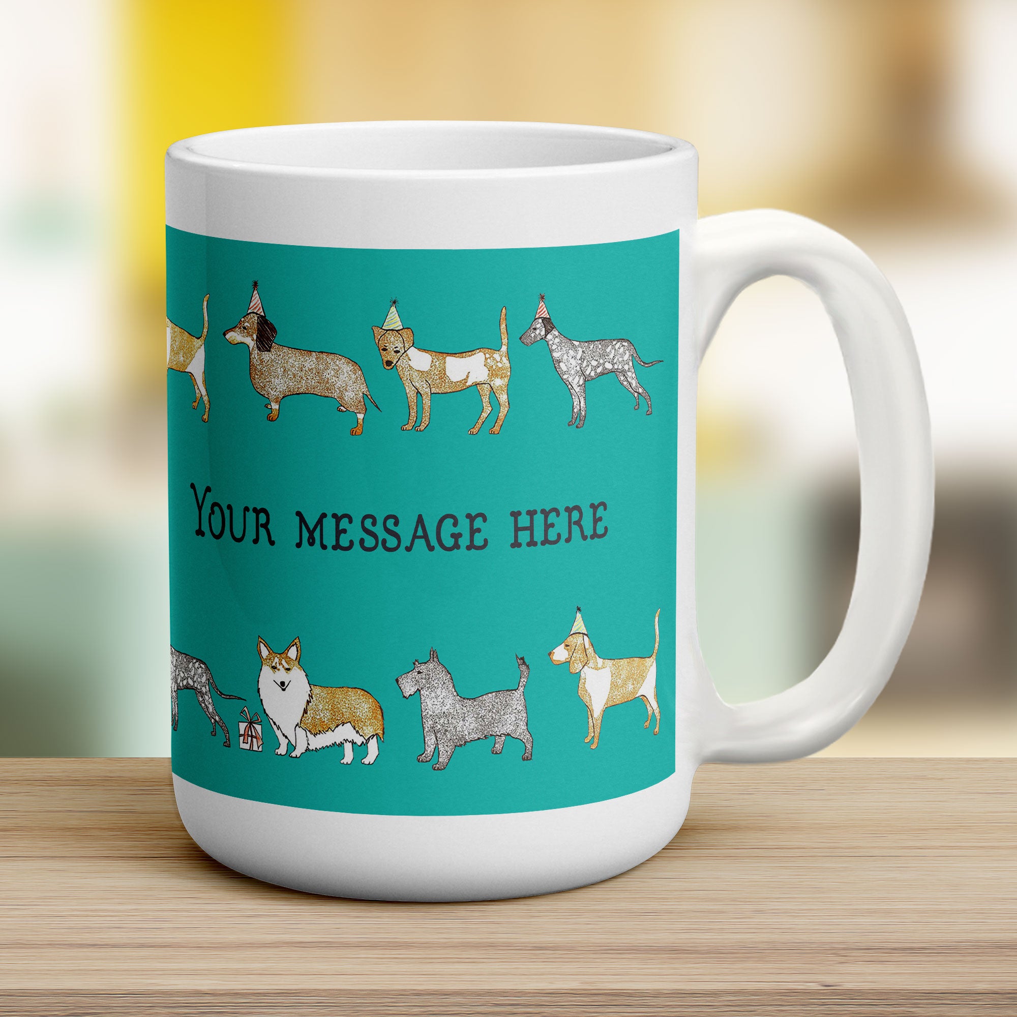 Dog Message Mug by Hannah Mansfield