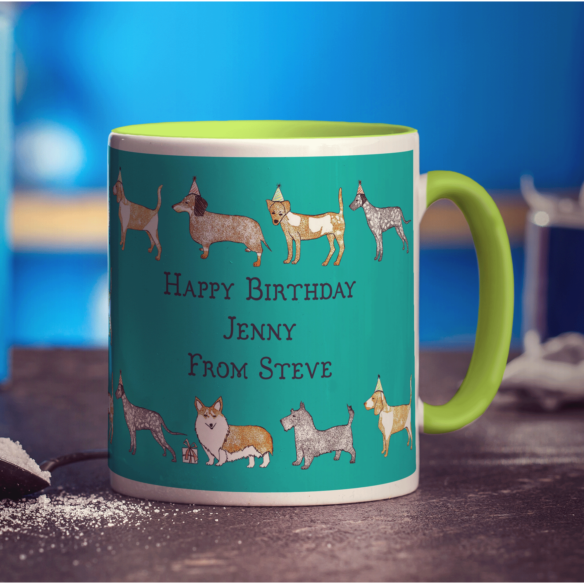 Dog Message Mug by Hannah Mansfield