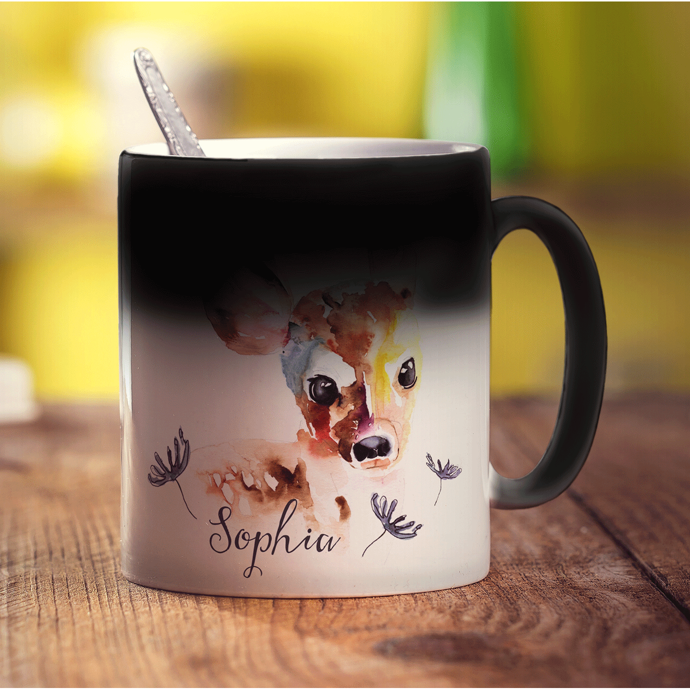 Watercolour Deer Mug by Harriet Perkins