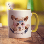 6 Photo Merry Christmas Grandma with Text Mug - Standard 330ml (11oz) / Yellow