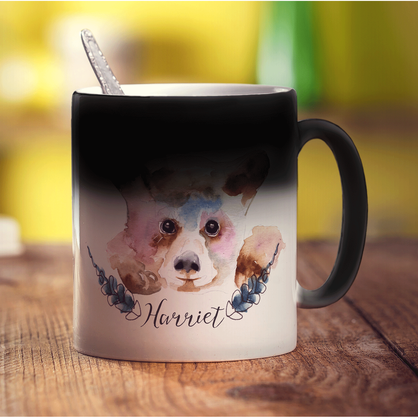 Watercolour Bear Mug by Harriet Perkins - Standard 330ml (11oz) / Magic Mug