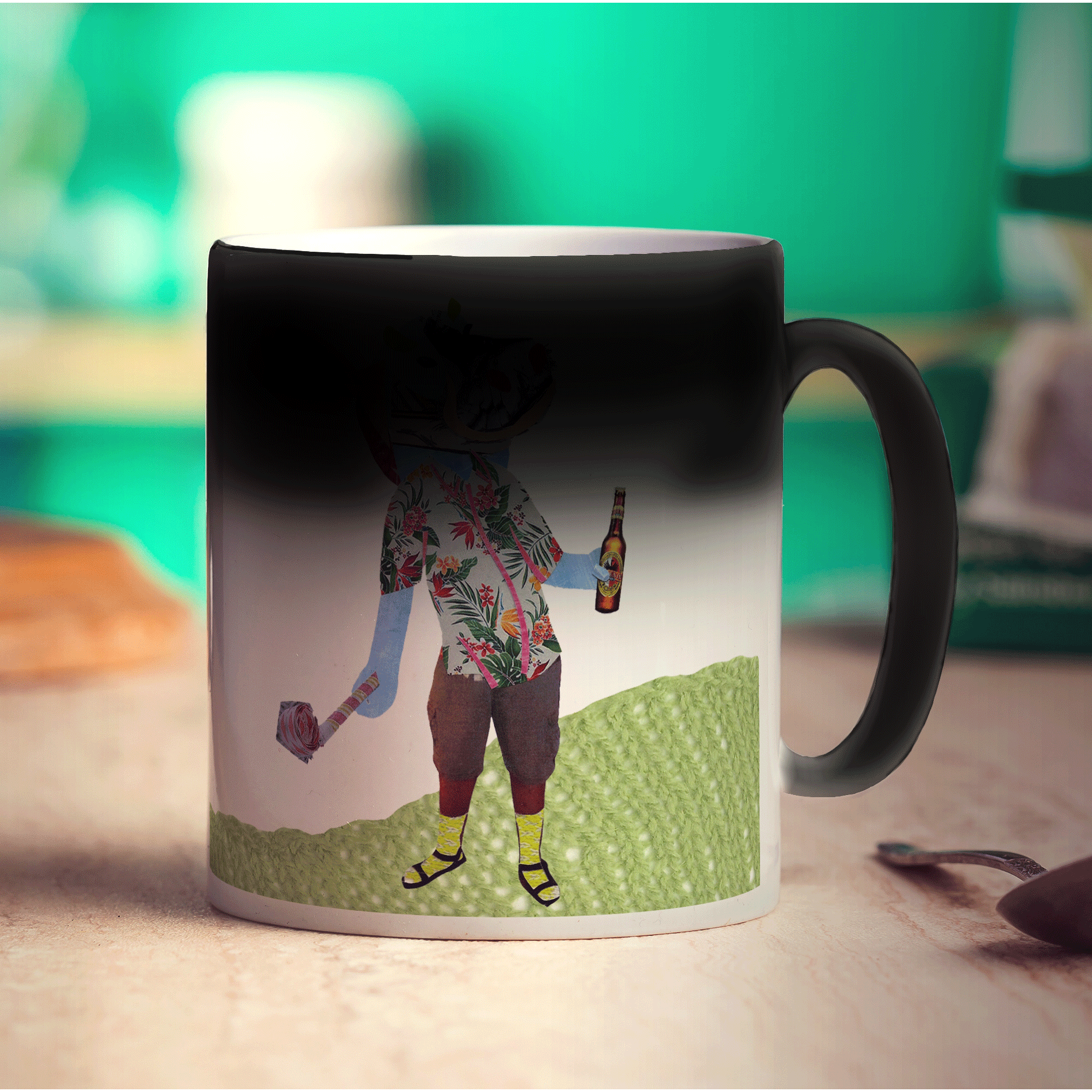 Birthday Hippo Mug by Zoe Spry - Standard 330ml (11oz) / Magic Mug