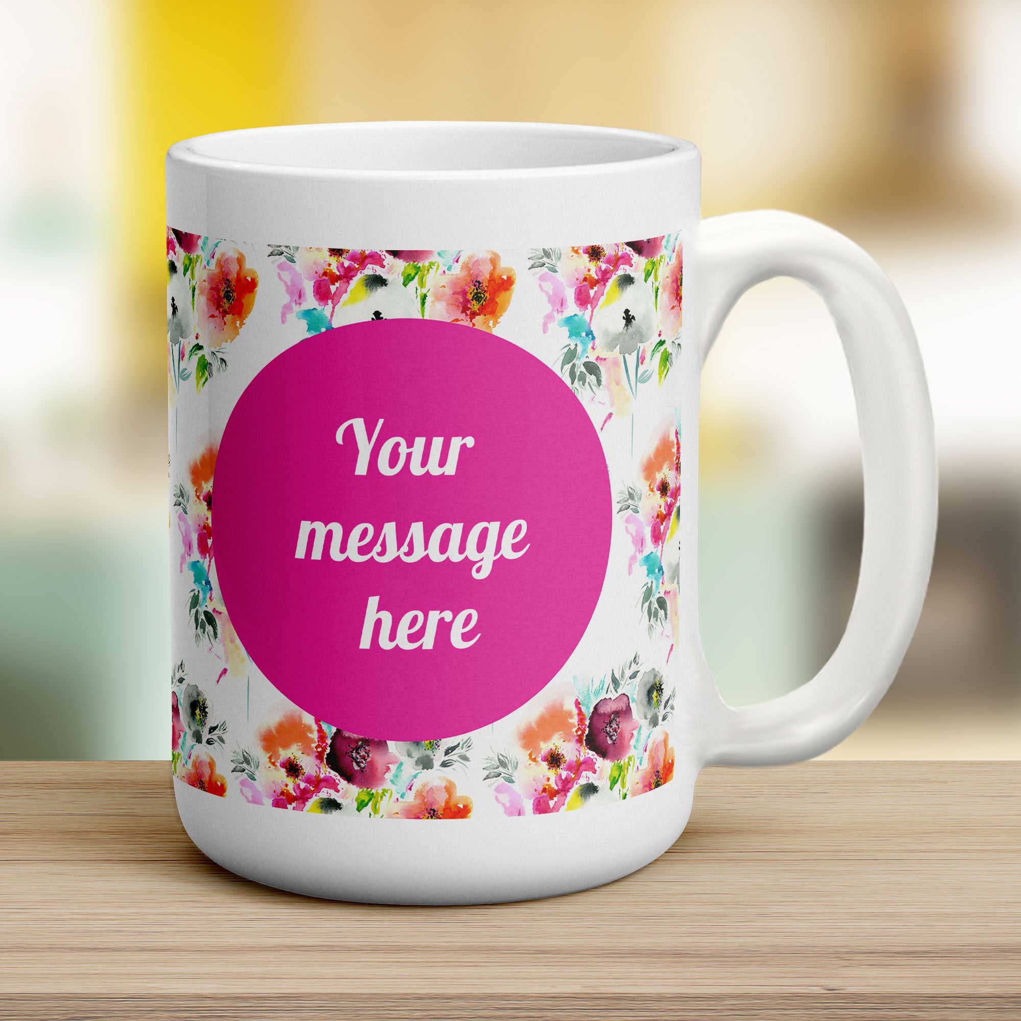 Watercolour Floral Mug by Jessica Peppin