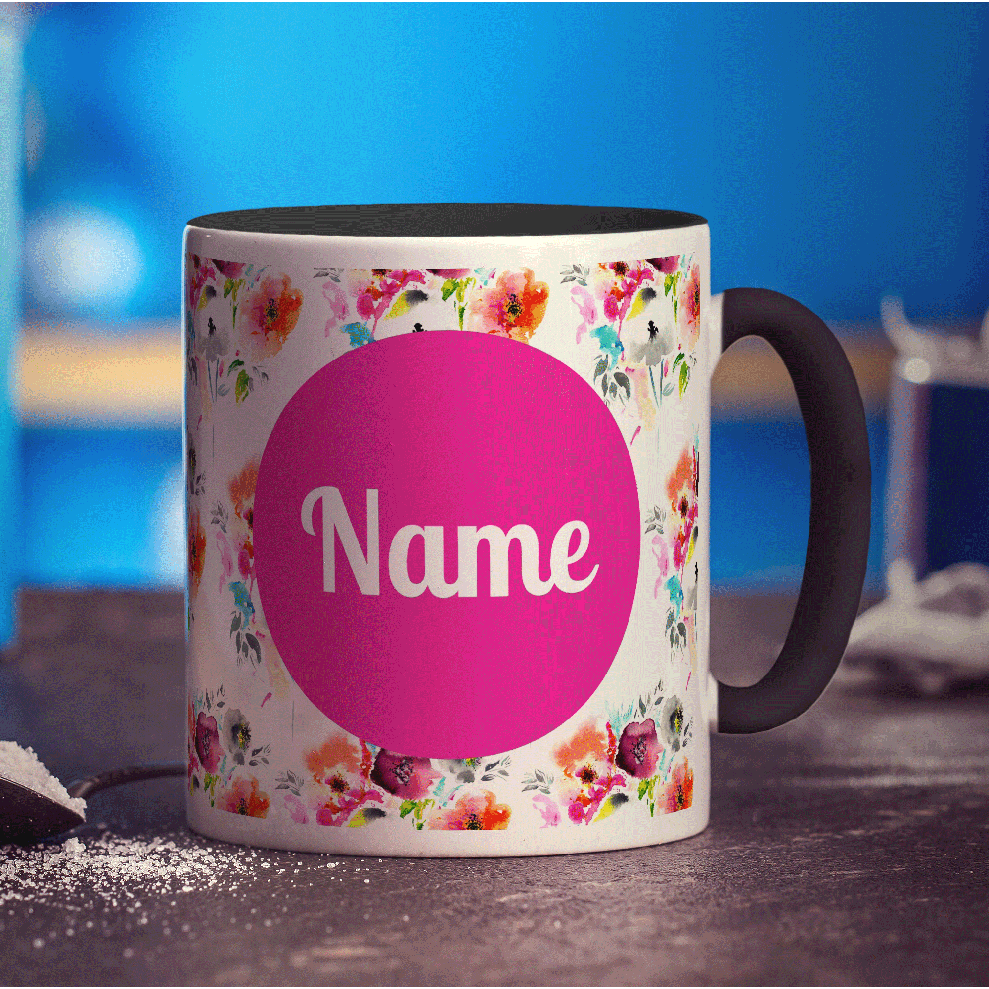 Watercolour Floral Mug by Jessica Peppin