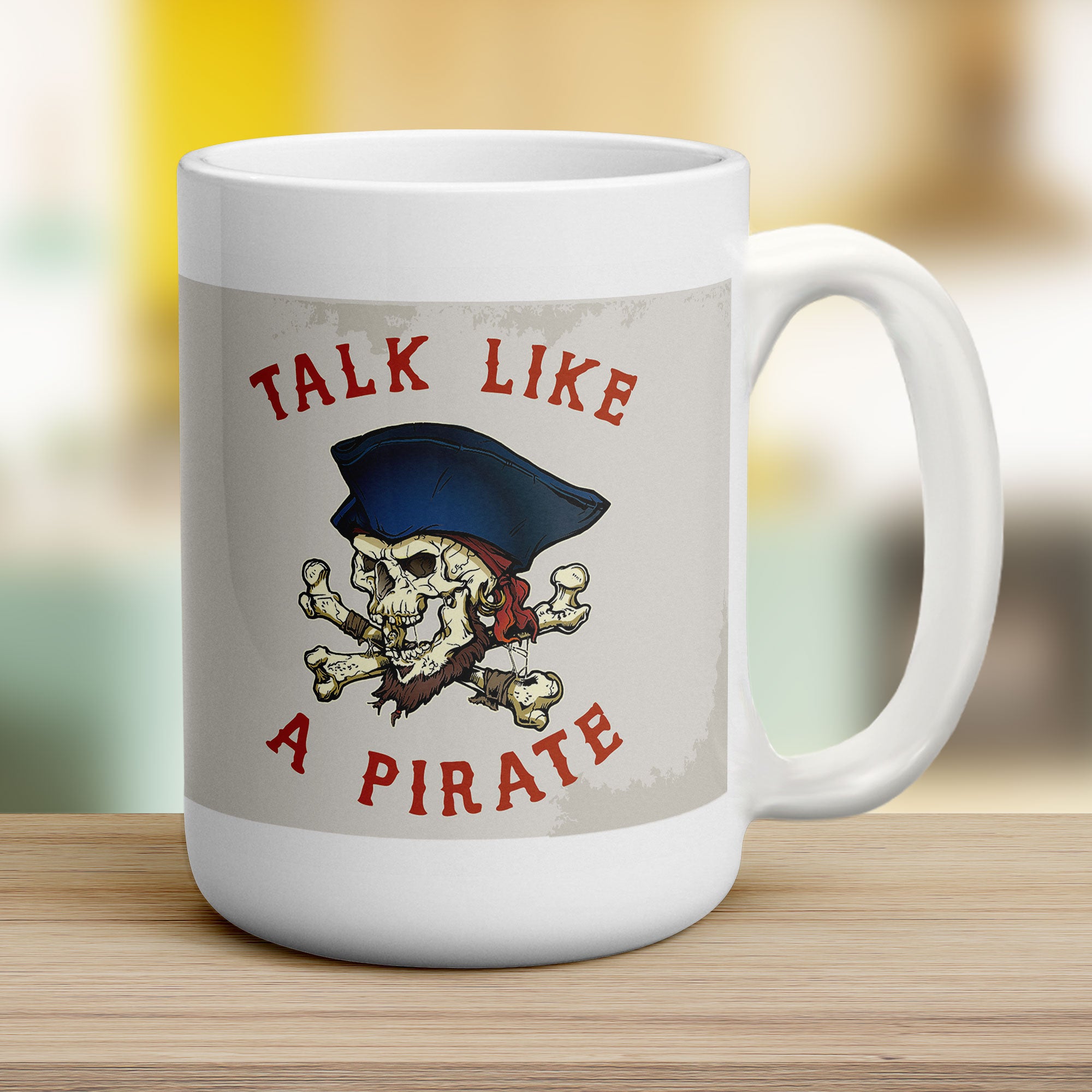 Talk Like a Pirate Mug - Jumbo 440ml (15oz) / White