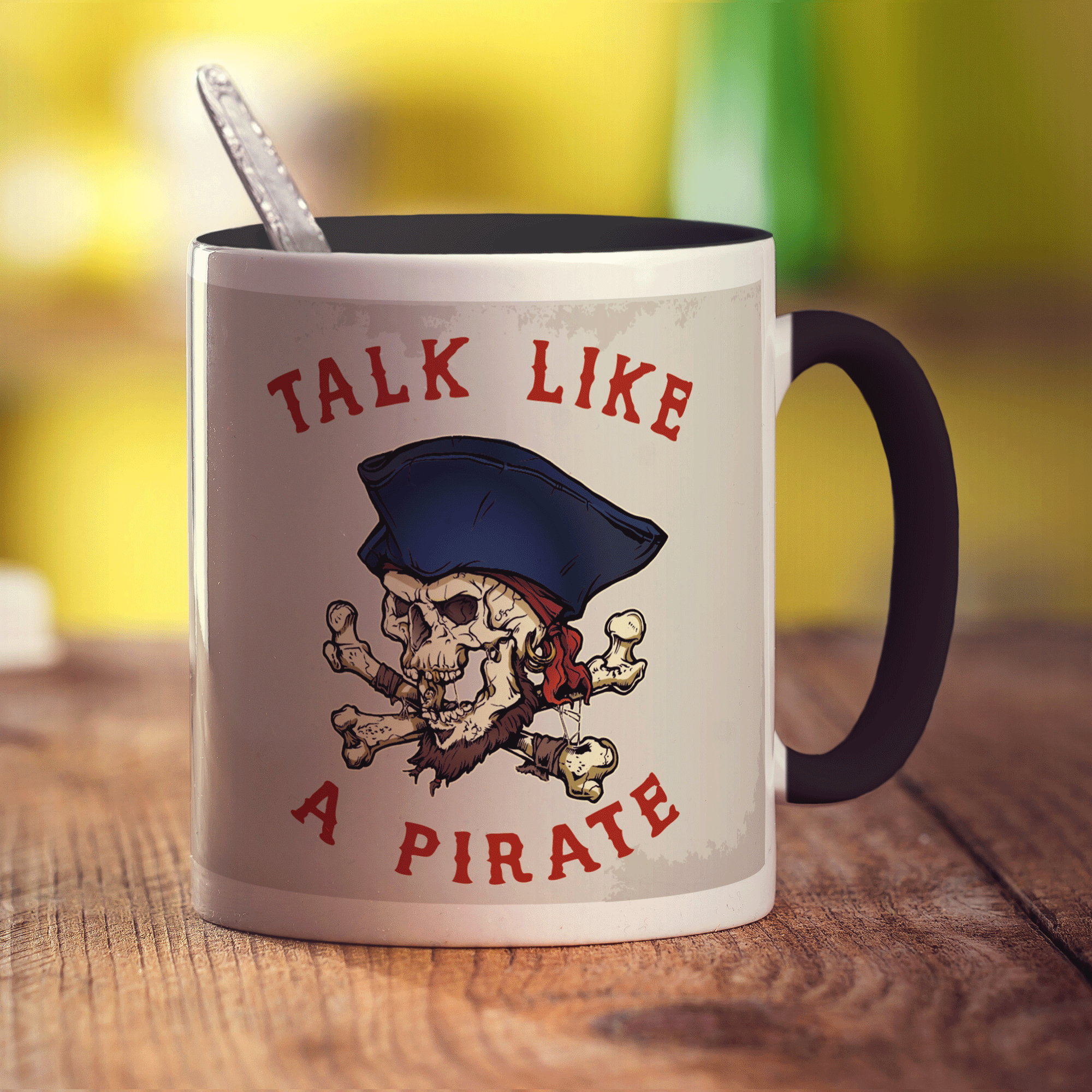 Talk Like a Pirate Mug - Standard 330ml (11oz) / Black