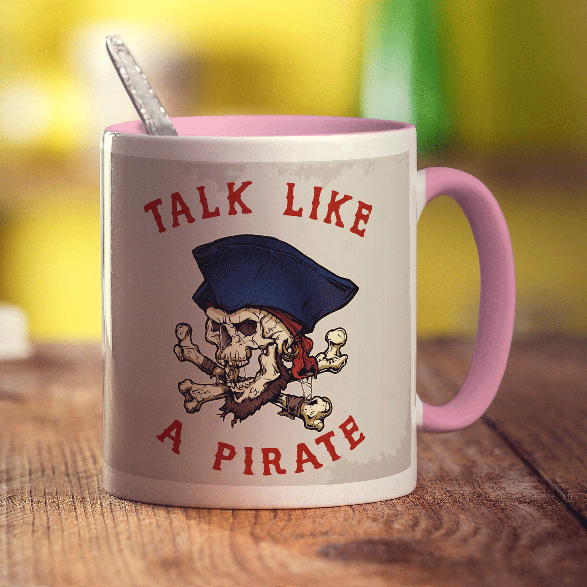Talk Like a Pirate Mug - Standard 330ml (11oz) / Pink