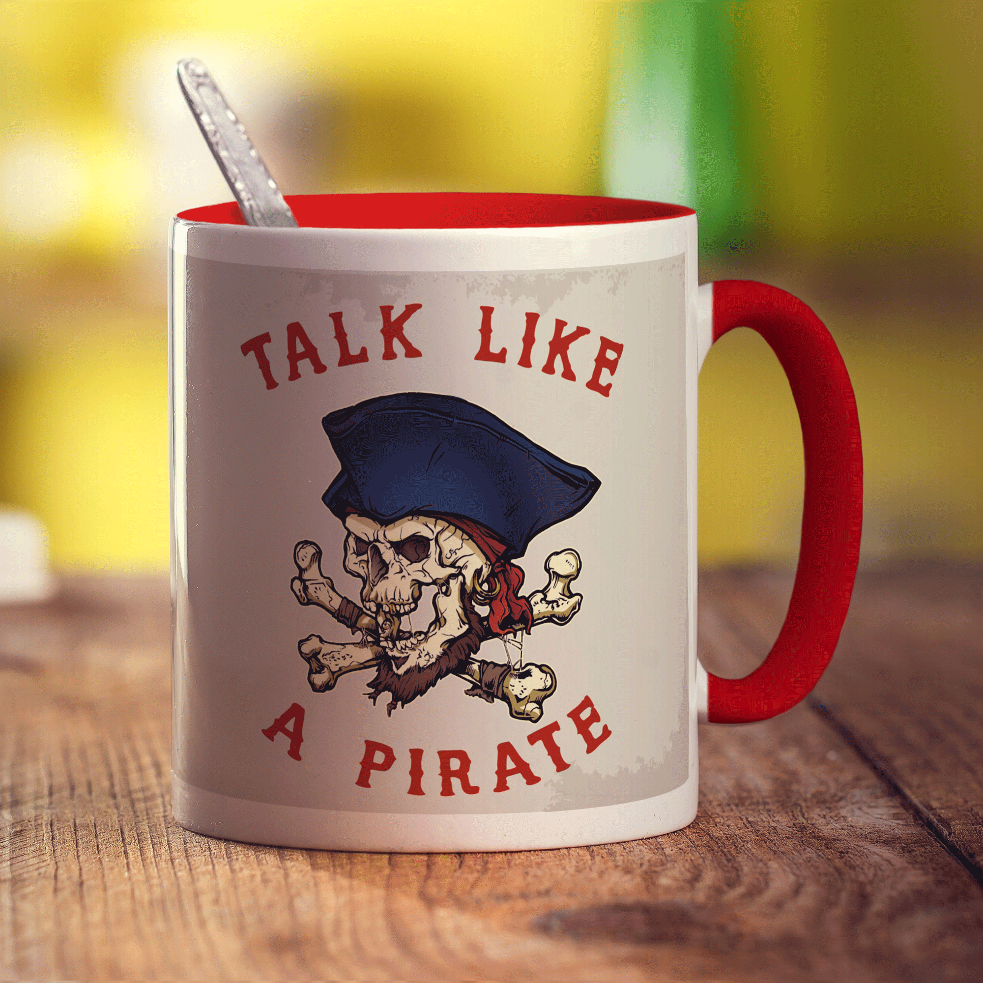 Talk Like a Pirate Mug - Standard 330ml (11oz) / Red