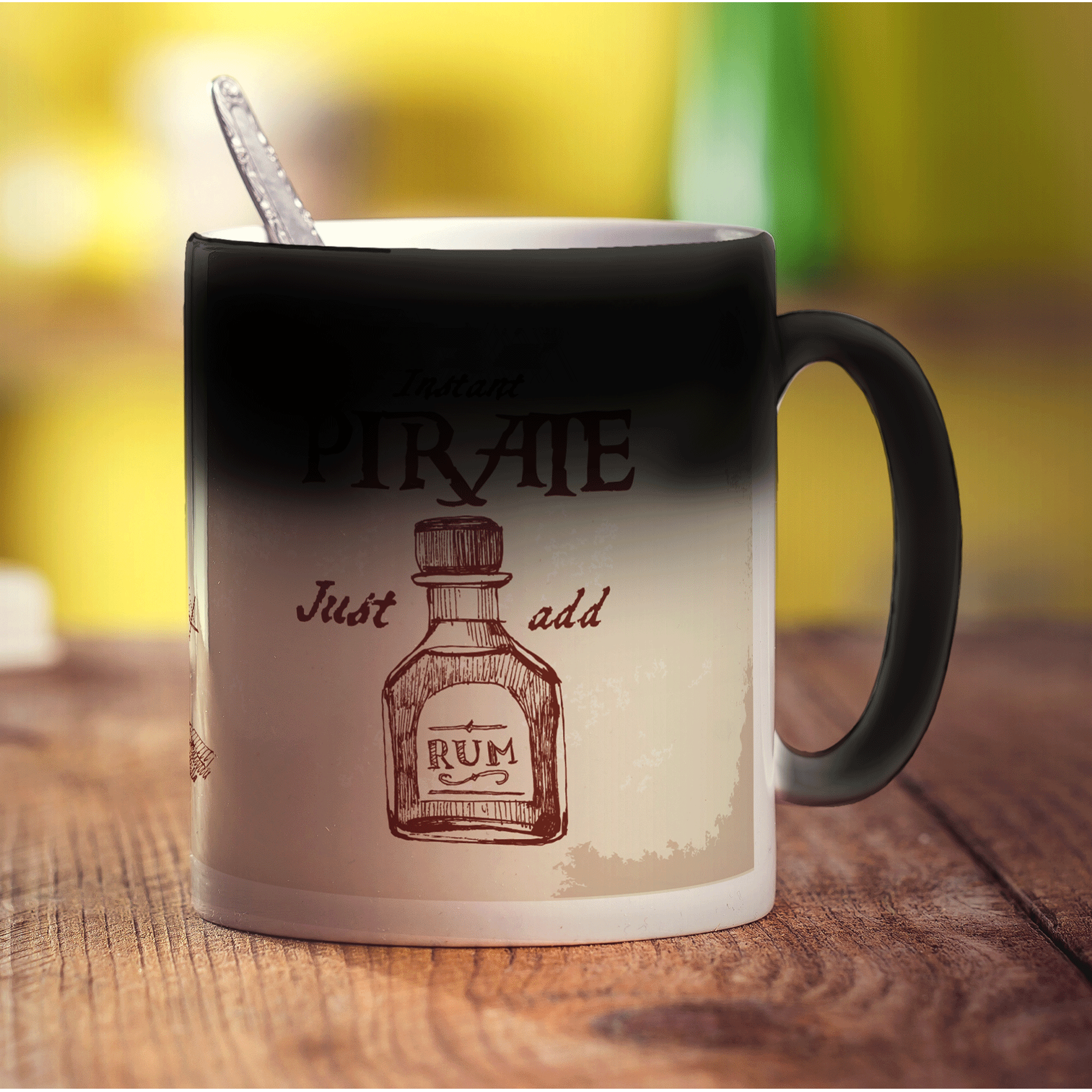 Instant Pirate - Just Add Rum Mug - Standard 330ml (11oz) / Magic Mug