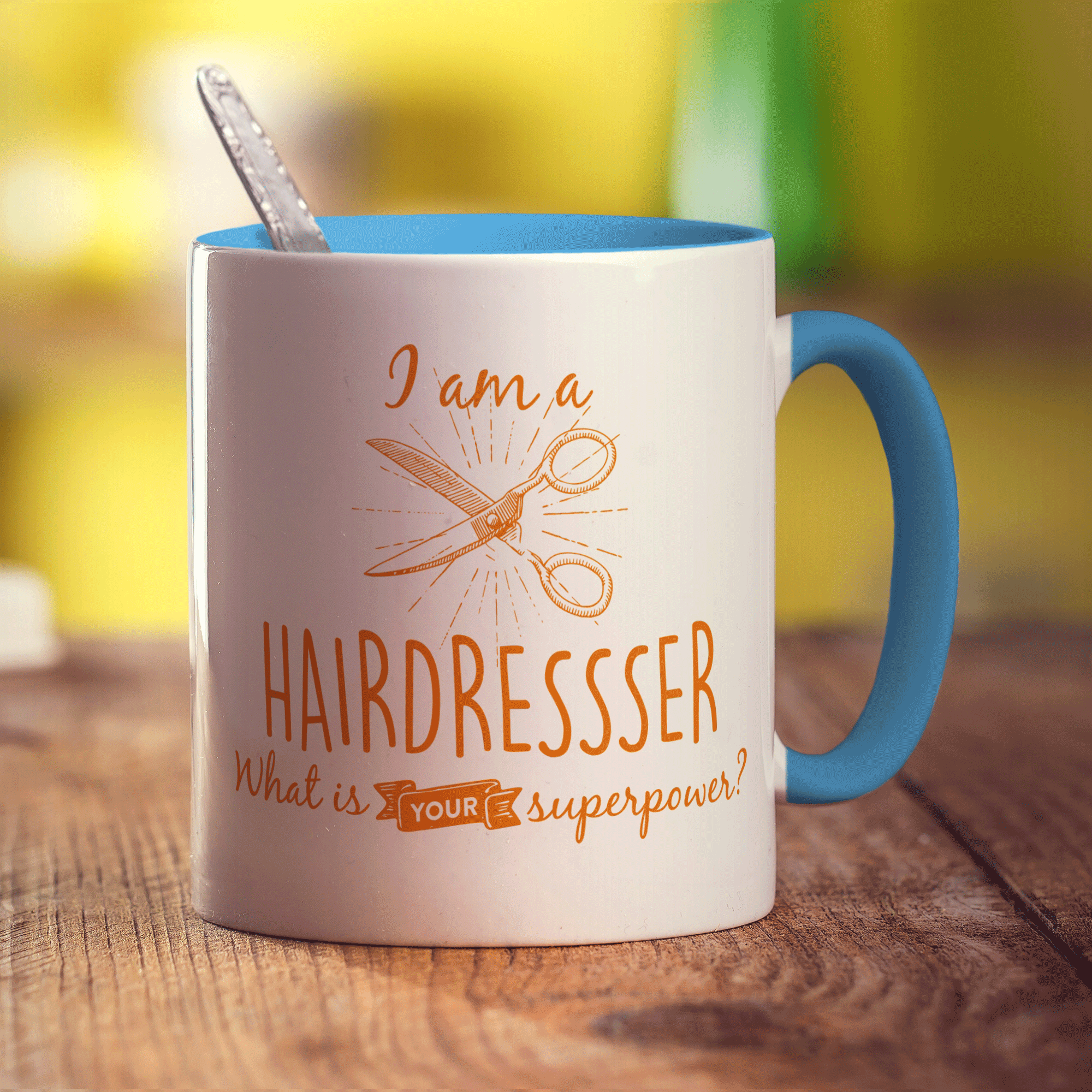 I'm a Hairdresser! What is your Superpower? - Standard 330ml (11oz) / Blue